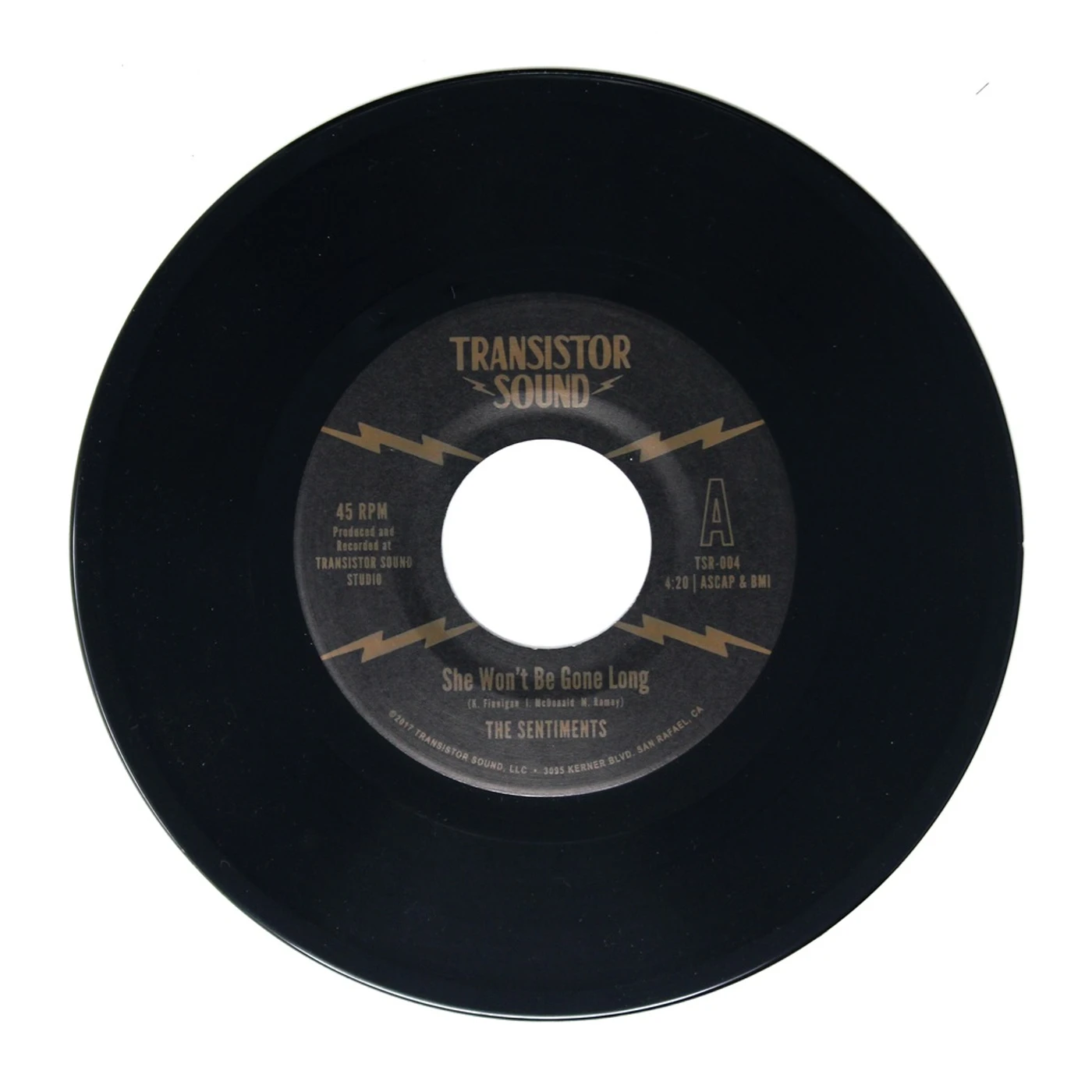 Sentiments SHE WON'T BE GONE LONG / INSTRUMENTAL Vinyl Record