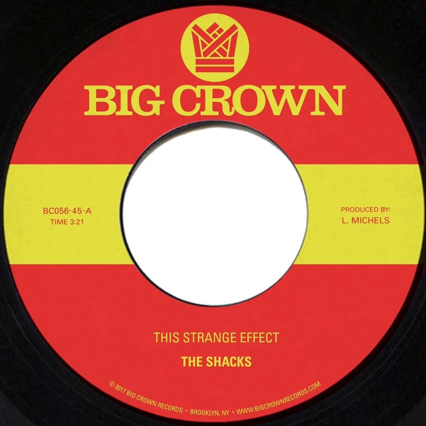 The Shacks THIS STRANGE EFFECT / HANDS IN YOUR POCKET Vinyl Record