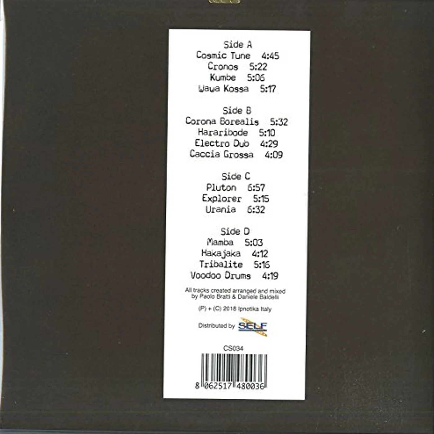 Daniele Baldelli COSMIC SOUND Vinyl Record