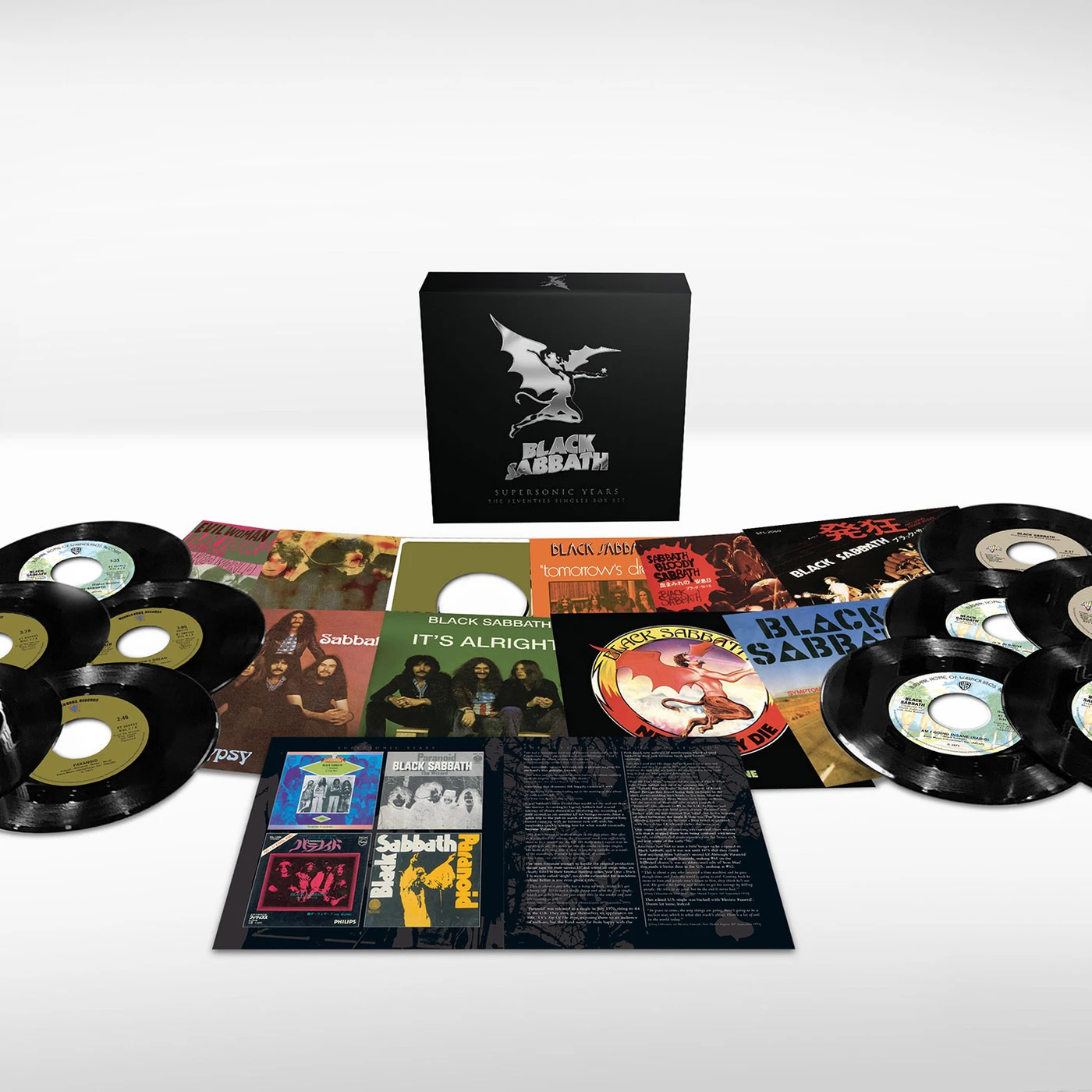 Black Sabbath SUPERSONIC YEARS: THE SEVENTIES SINGLES BOXSET Vinyl Record