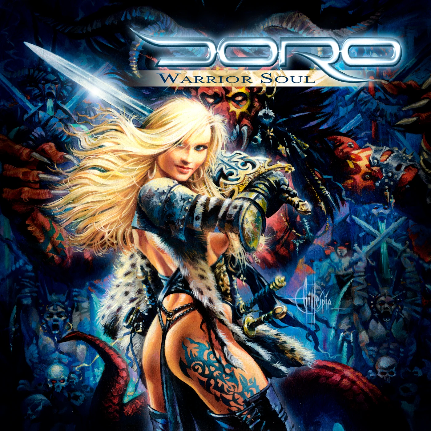 Doro WARRIOR SOUL (2LP LTD BLUE VINYL) Vinyl Record