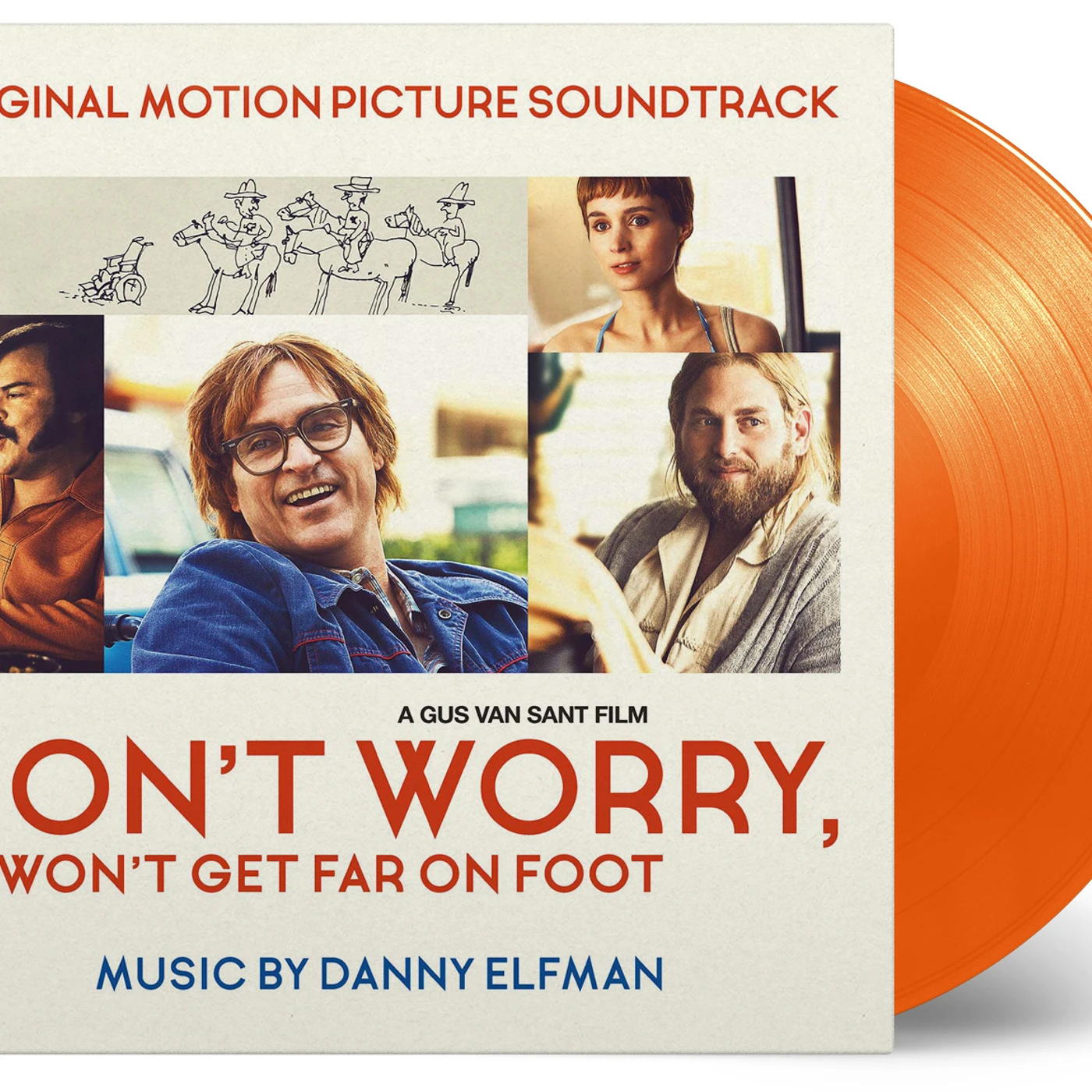 Danny Elfman DON'T WORRY HE WON'T GET FAR ON FOOT Original Soundtrack (LIMITED 180G/ORANGE VINYL) Vinyl Record