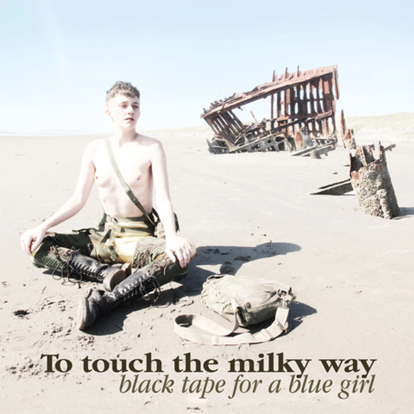 Black Tape For A Blue Girl TO TOUCH THE MILKY WAY - Limited Edition Brown & White Colored Vinyl Record