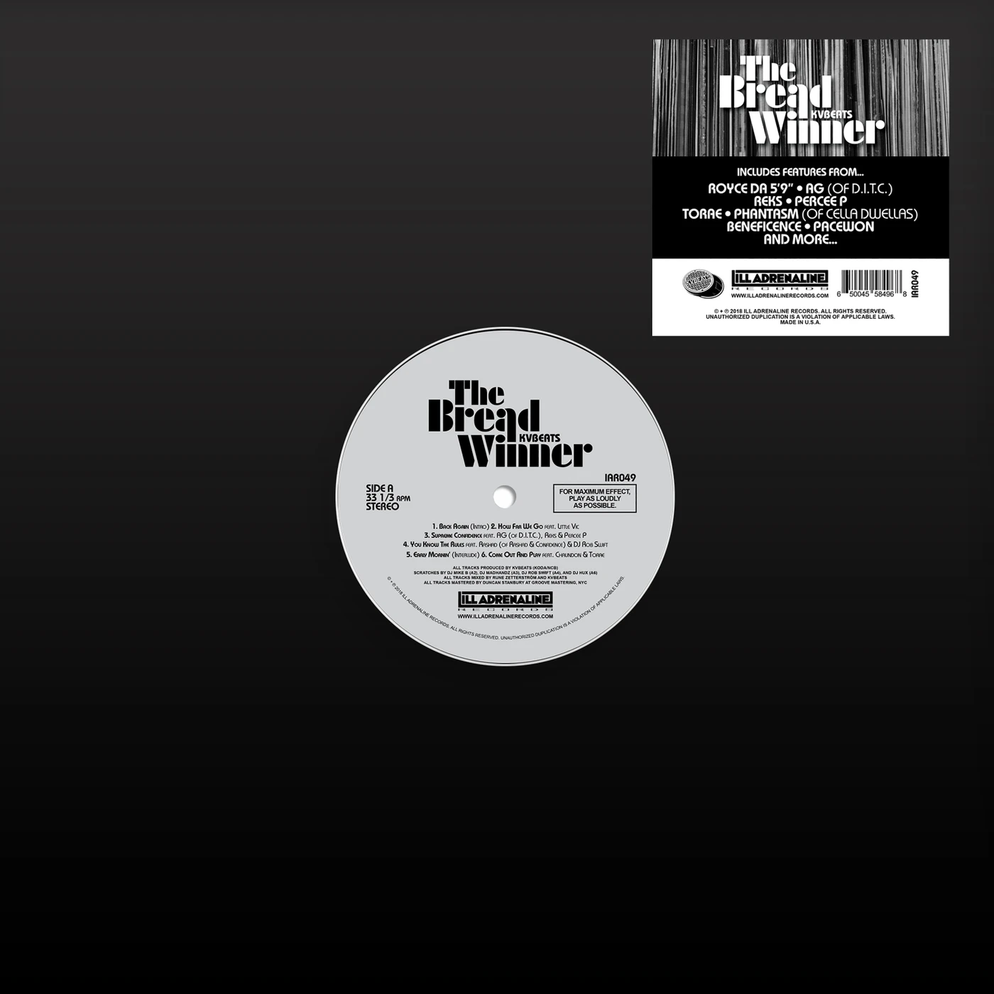 KVBeats BREADWINNER Vinyl Record