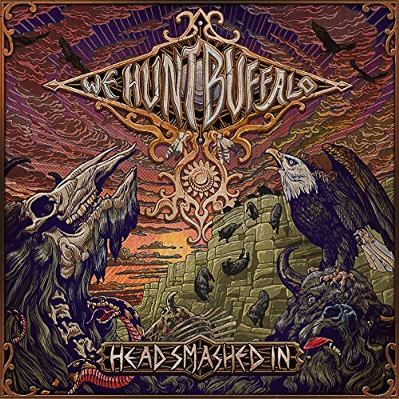 We Hunt Buffalo HEAD SMASHED IN (LIMITED EDITION COLORED) Vinyl Record