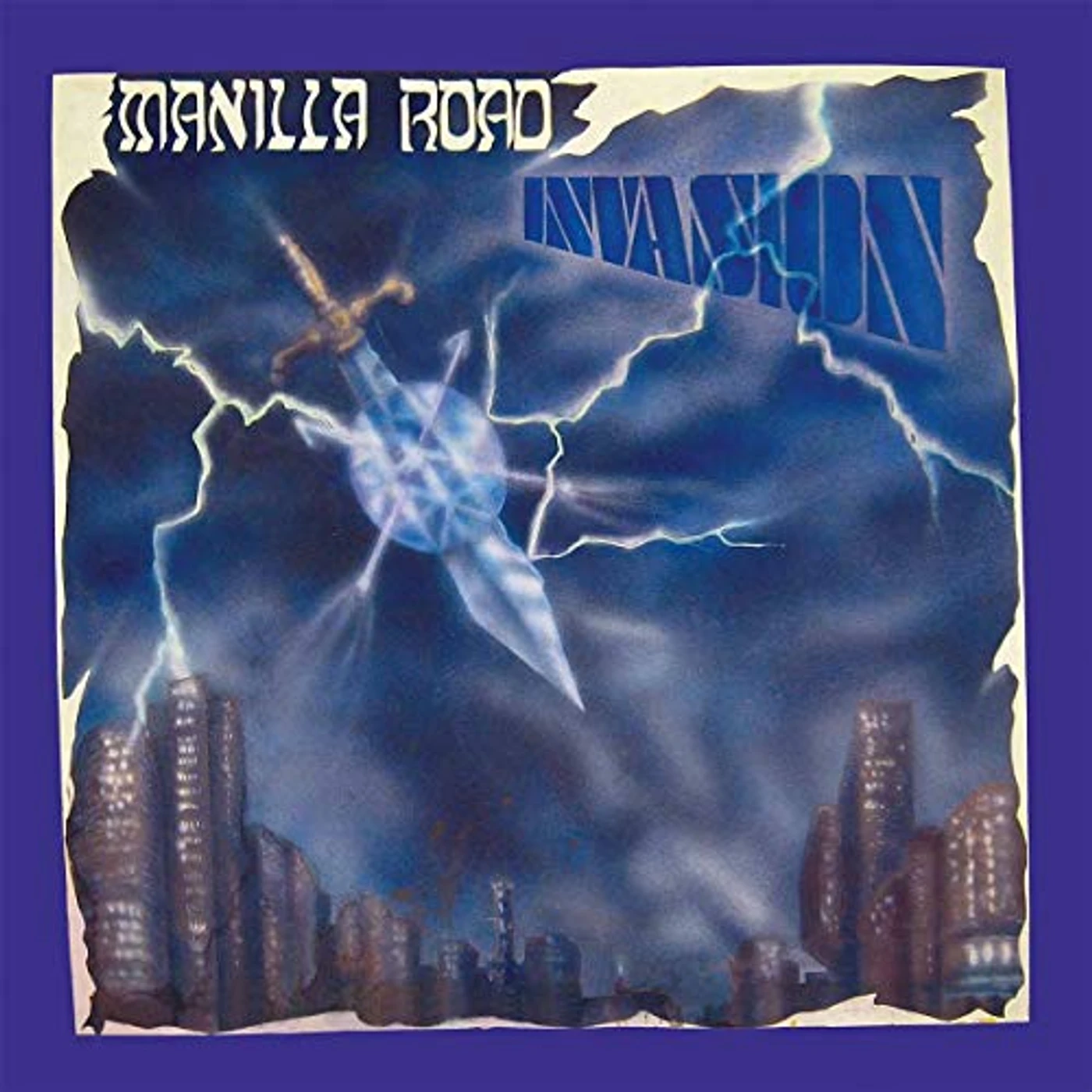 Manilla Road INVASION (TRANSPARENT BLUE VINYL) Vinyl Record