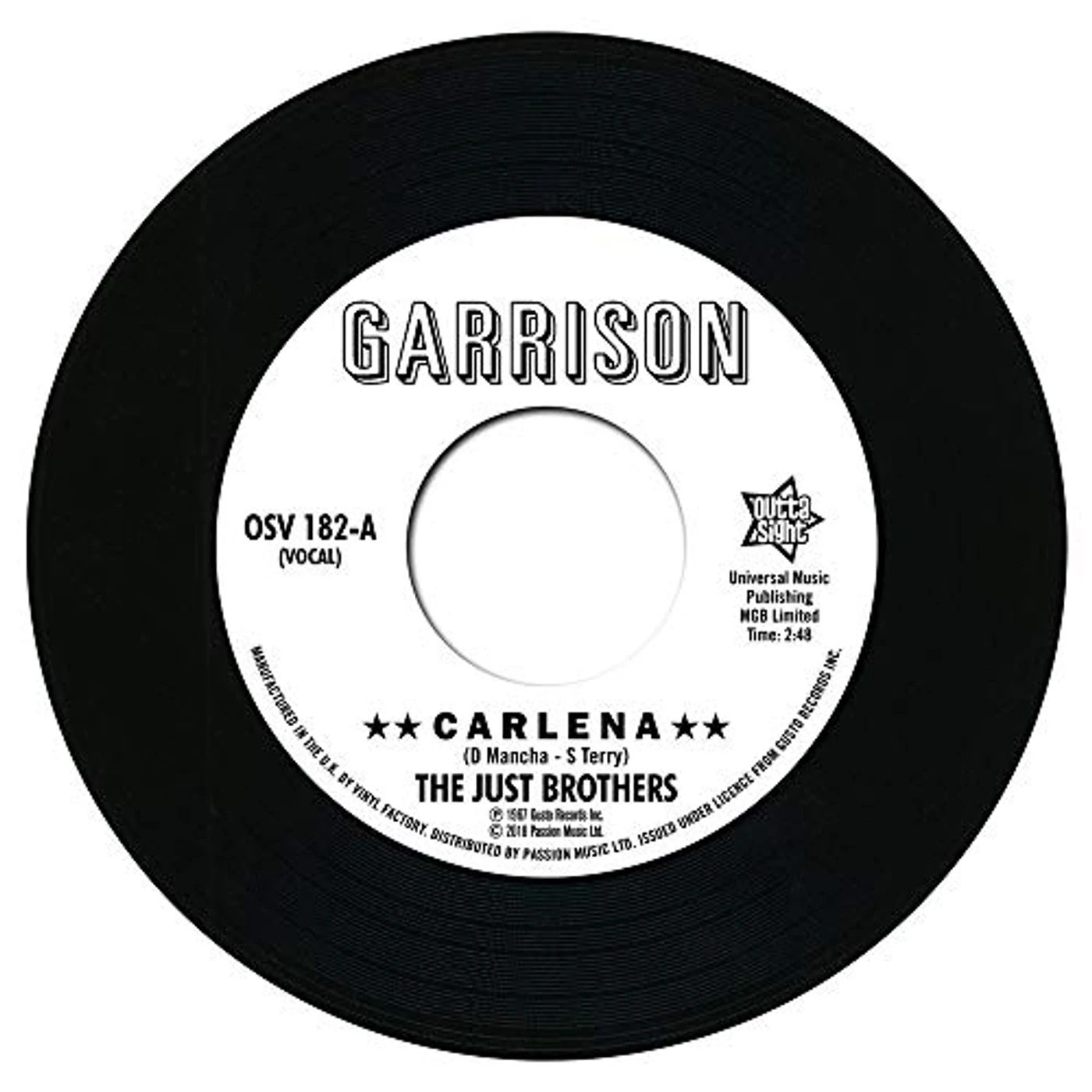Just Brothers CARLENA / LET'S GET BACK TOGETHER Vinyl Record