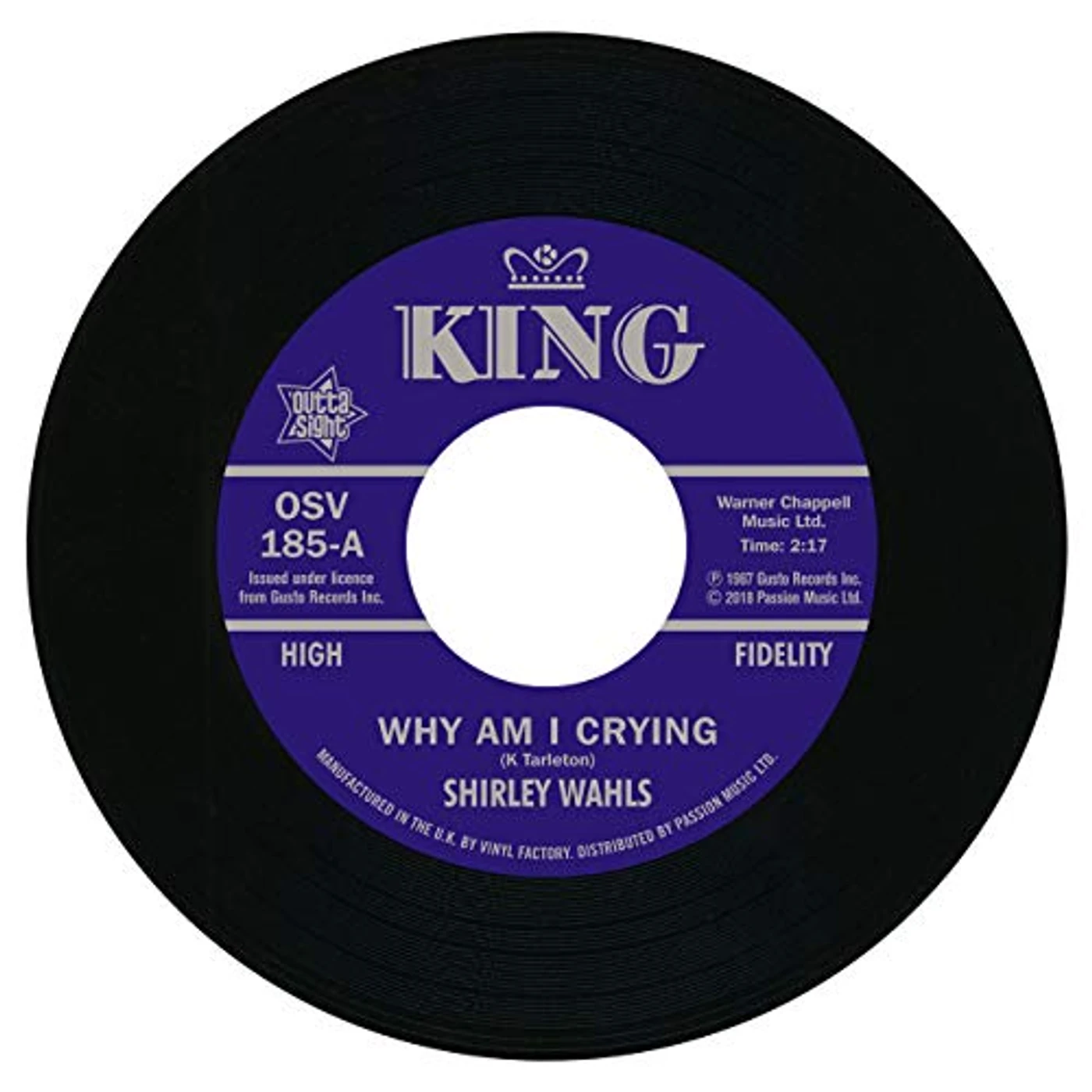 Shirley Wahls WHY AM I CRYING / THAT'S HOW LONG (I'M GONNA LOVE) Vinyl Record