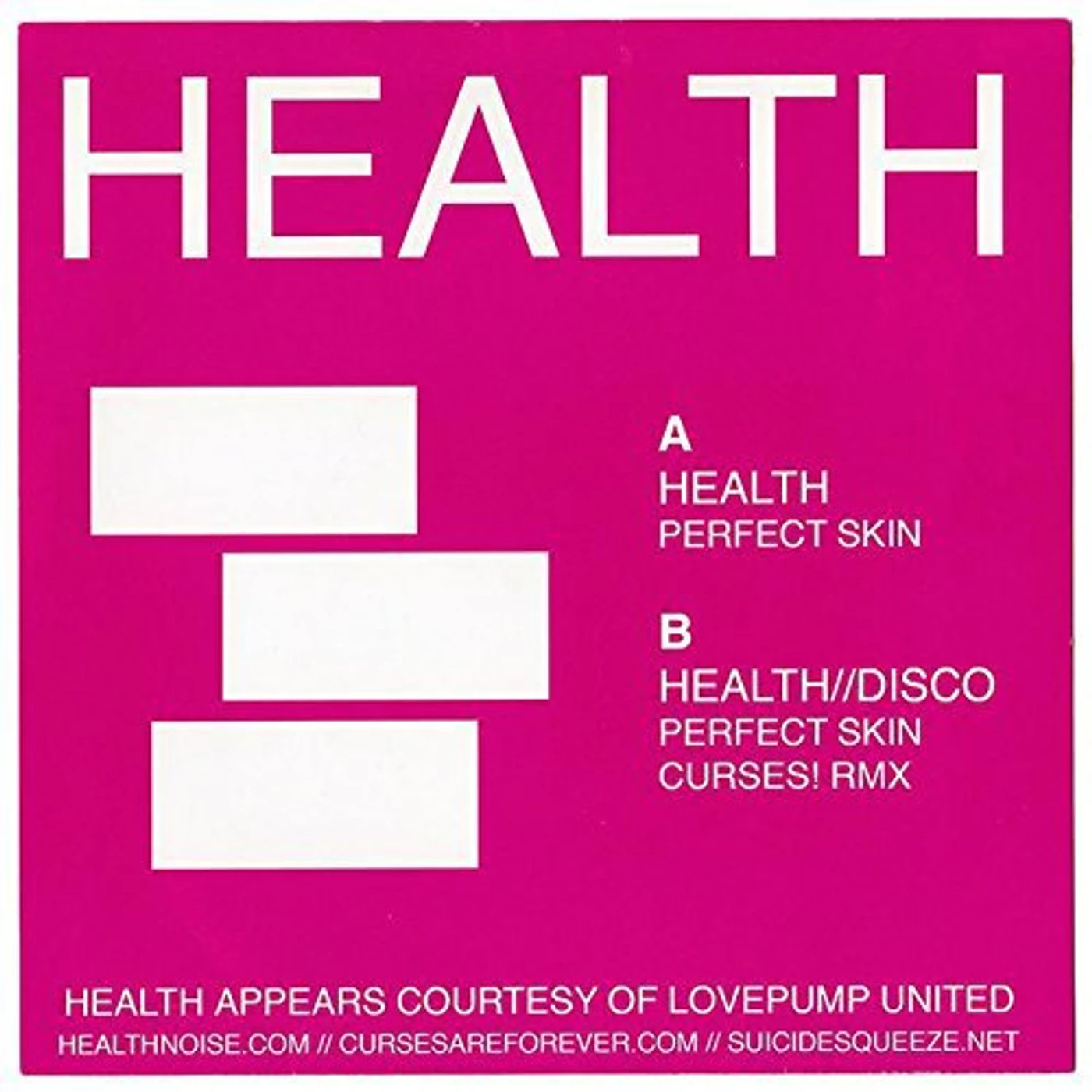 HEALTH PERFECT SKIN / CURSES! RMX Vinyl Record