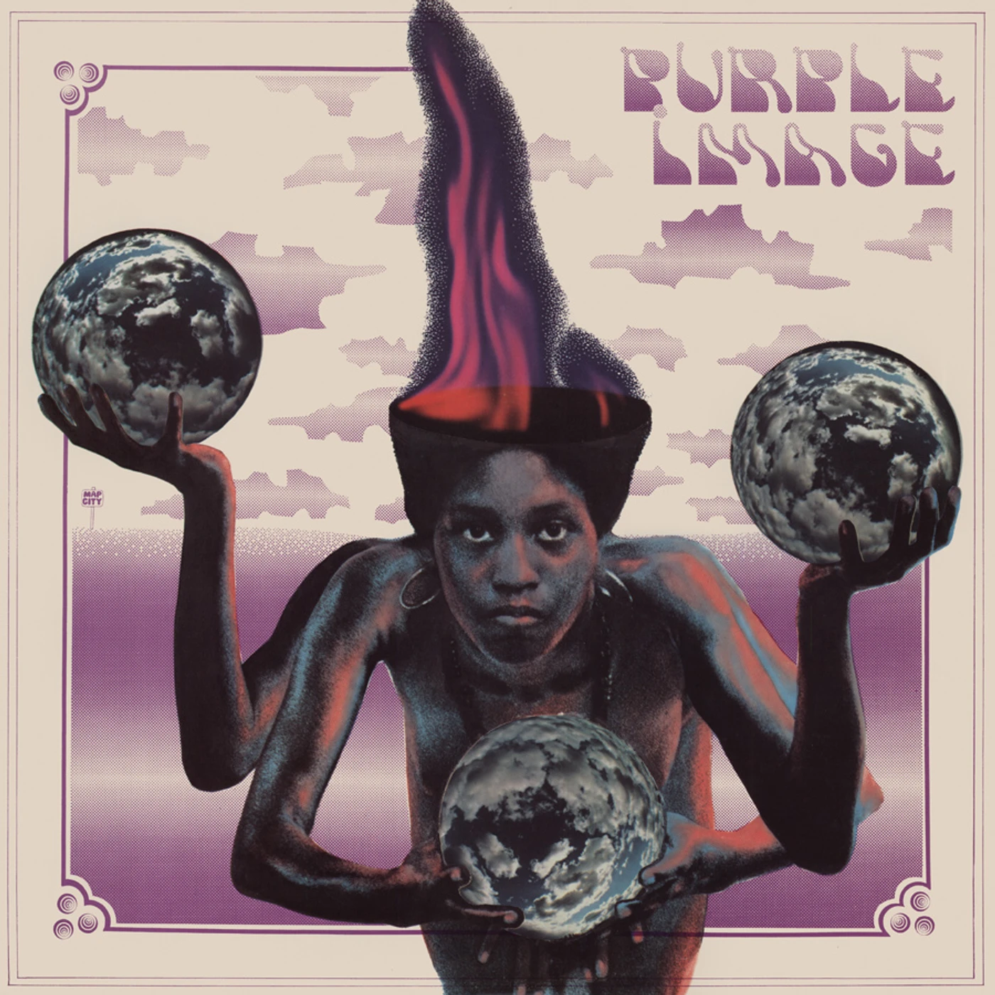 Purple/Image Vinyl Record