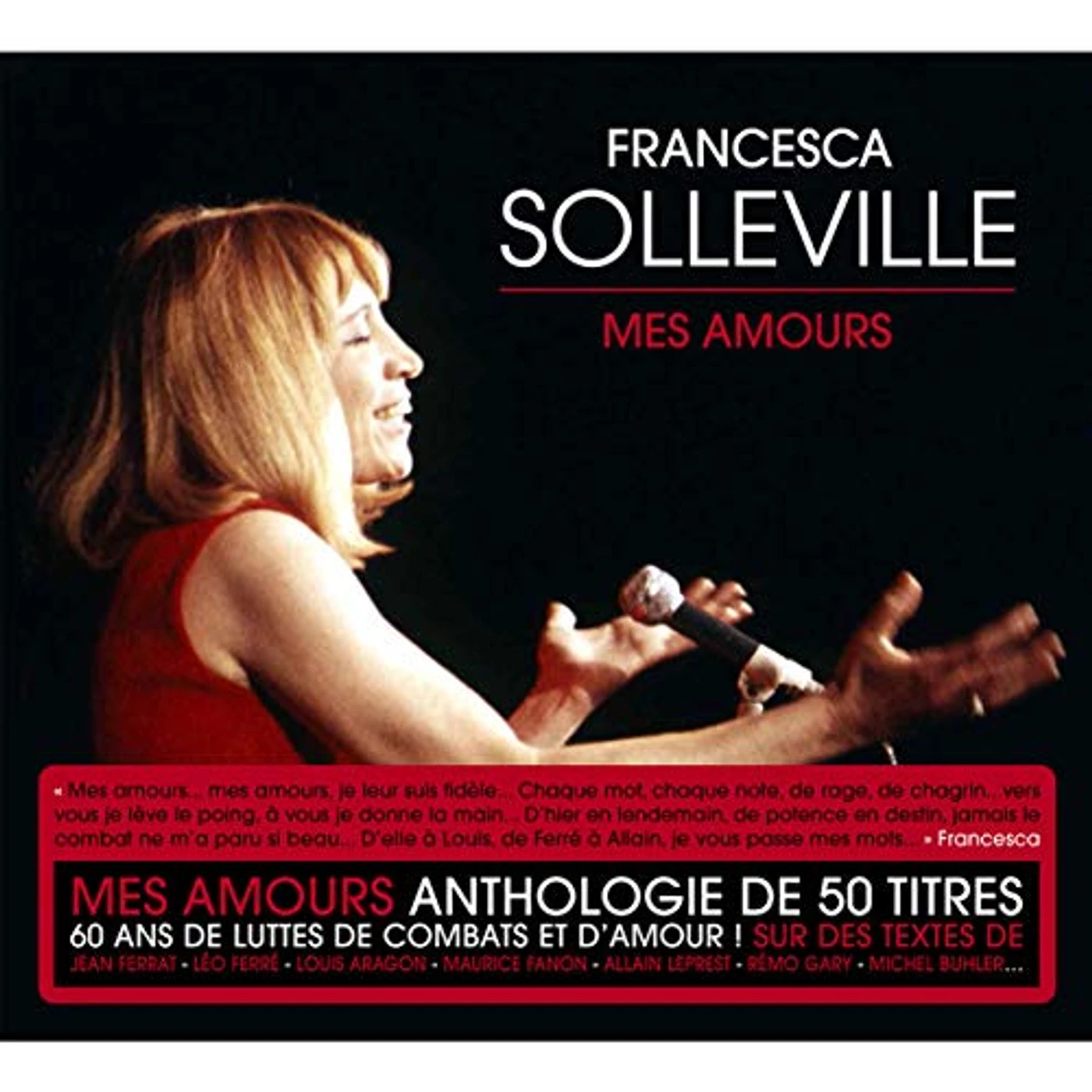 Francesca Solleville BEST OF: MES AMOURS 60 ANS DE COMBATS DE LUTTES ET CD