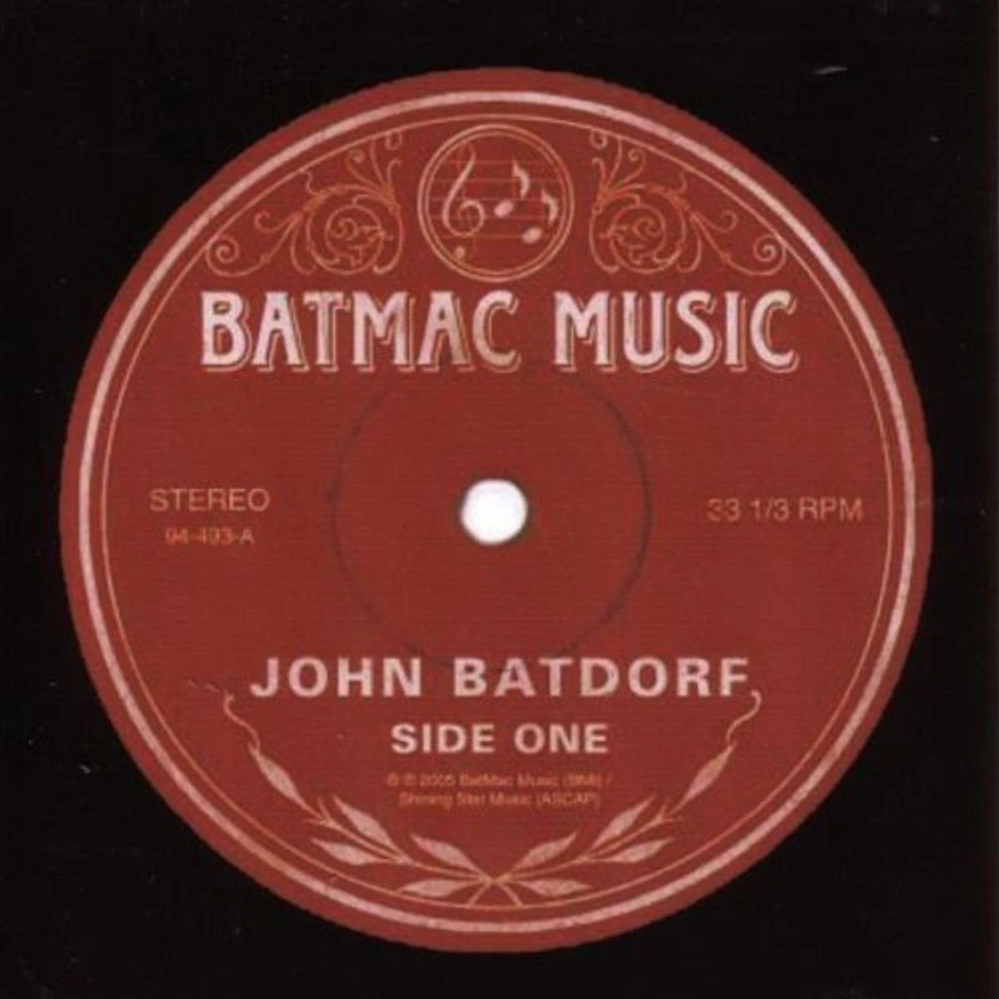 John Batdorf SIDE ONE CD