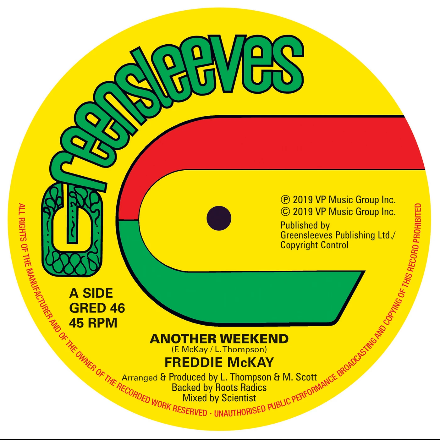 Freddie McKay Another Weekend Vinyl Record