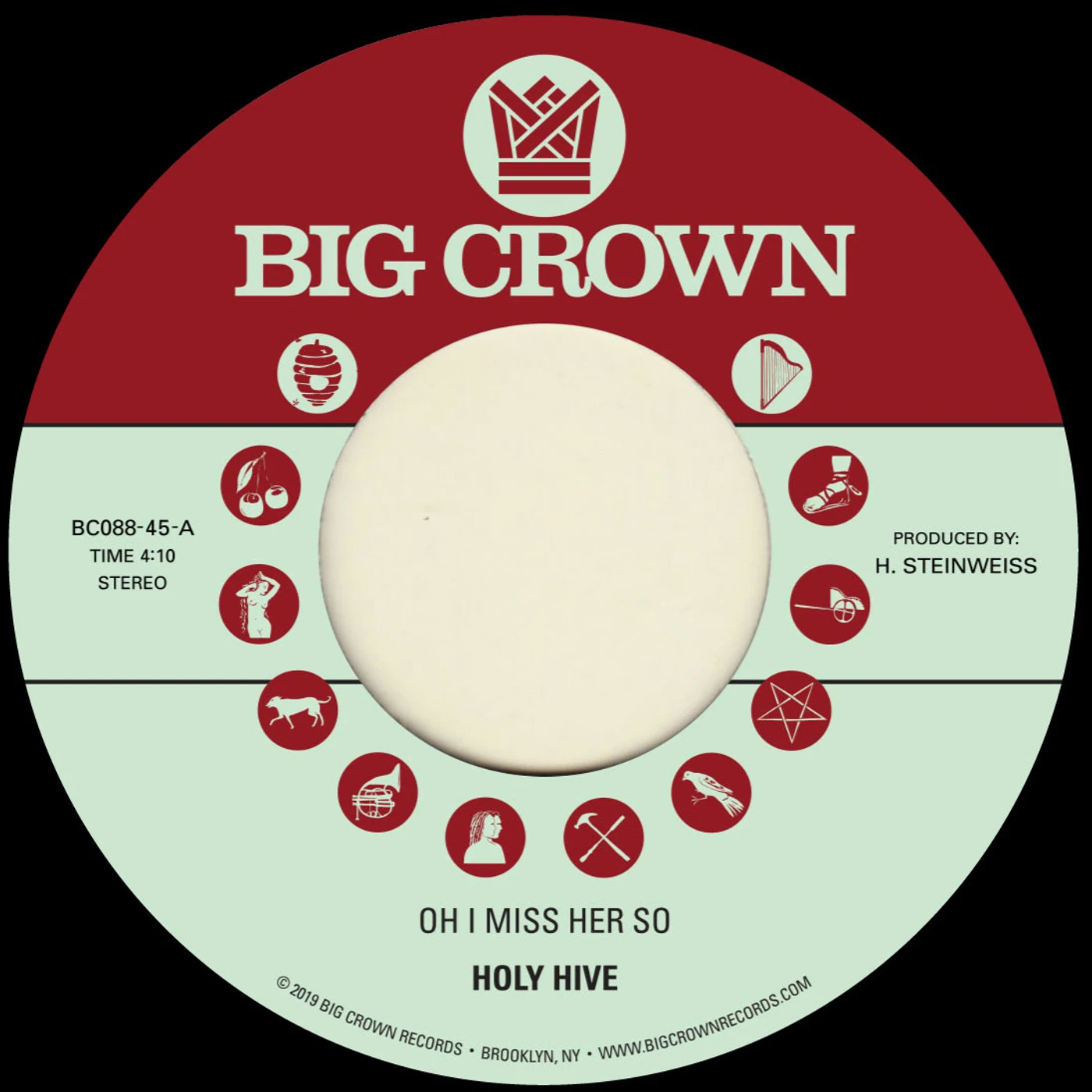 Holy Hive OH I MISS HER SO / IF I COULD SEE HER NOW Vinyl Record