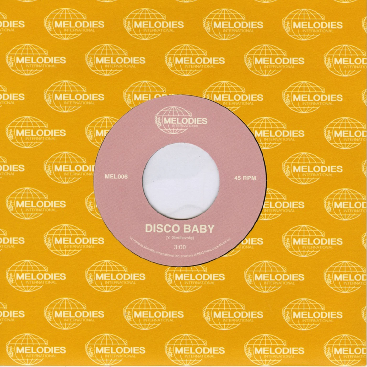 Yaron Gershovsky DISCO BABY / FLOATING POINTS & RED GREG EDIT Vinyl Record