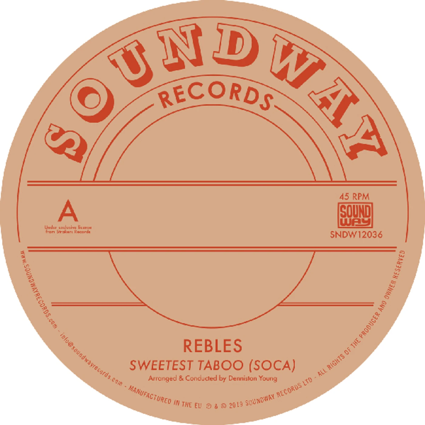 Rebles Sweetest Taboo (Soca) Vinyl Record