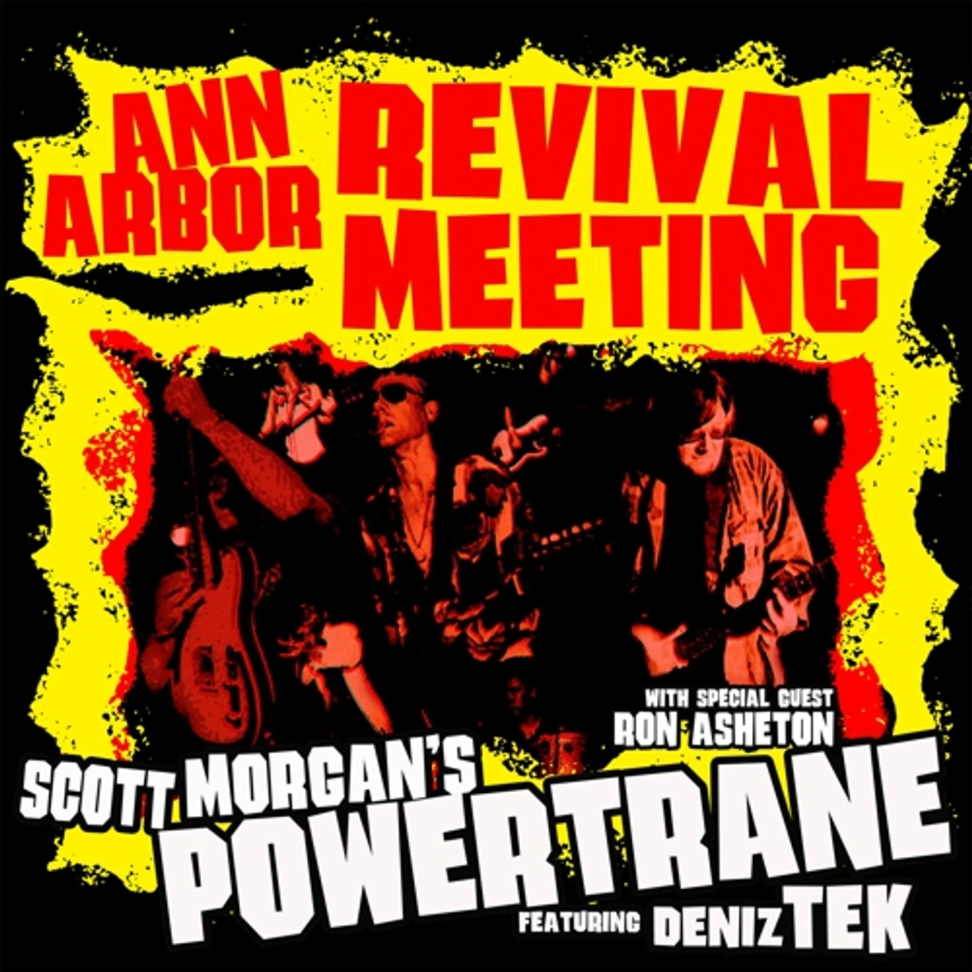 Scott Morgan's Powertrane ANN ARBOUR REVIVAL MEETING Vinyl Record