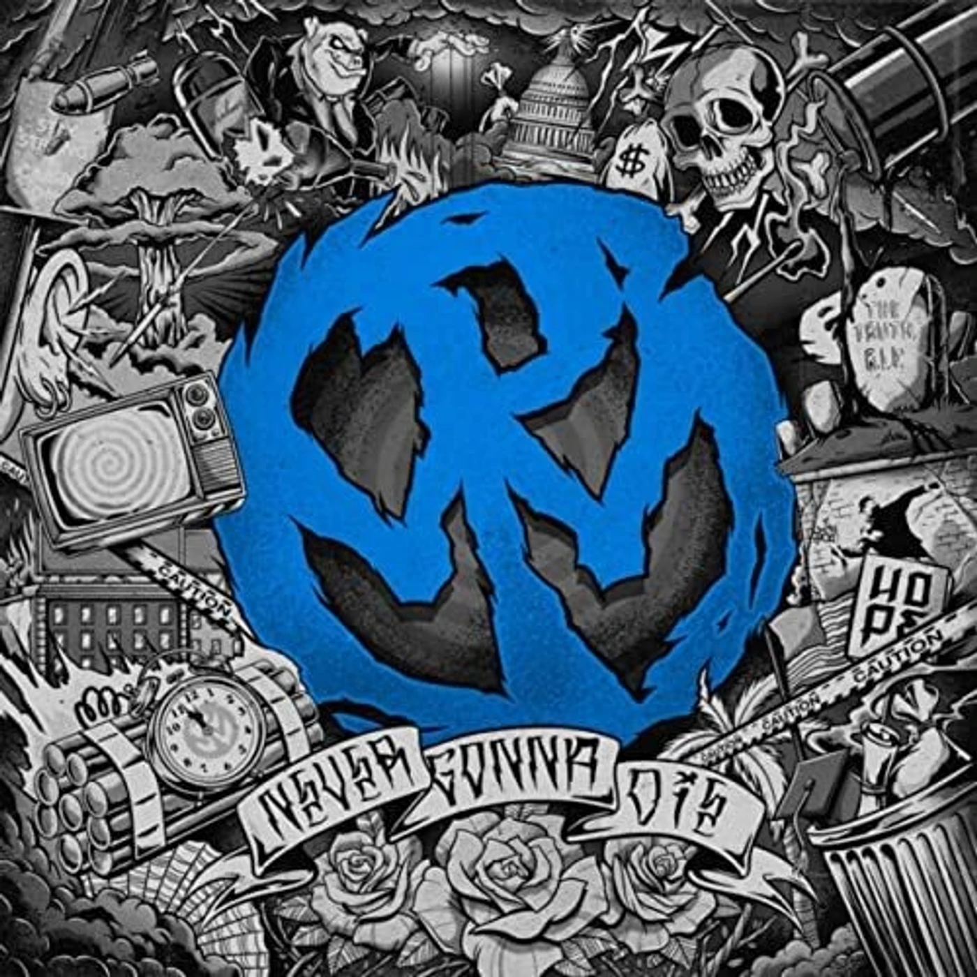 Pennywise NEVER GONNA DIE (OPAQUE BLUE) Vinyl Record