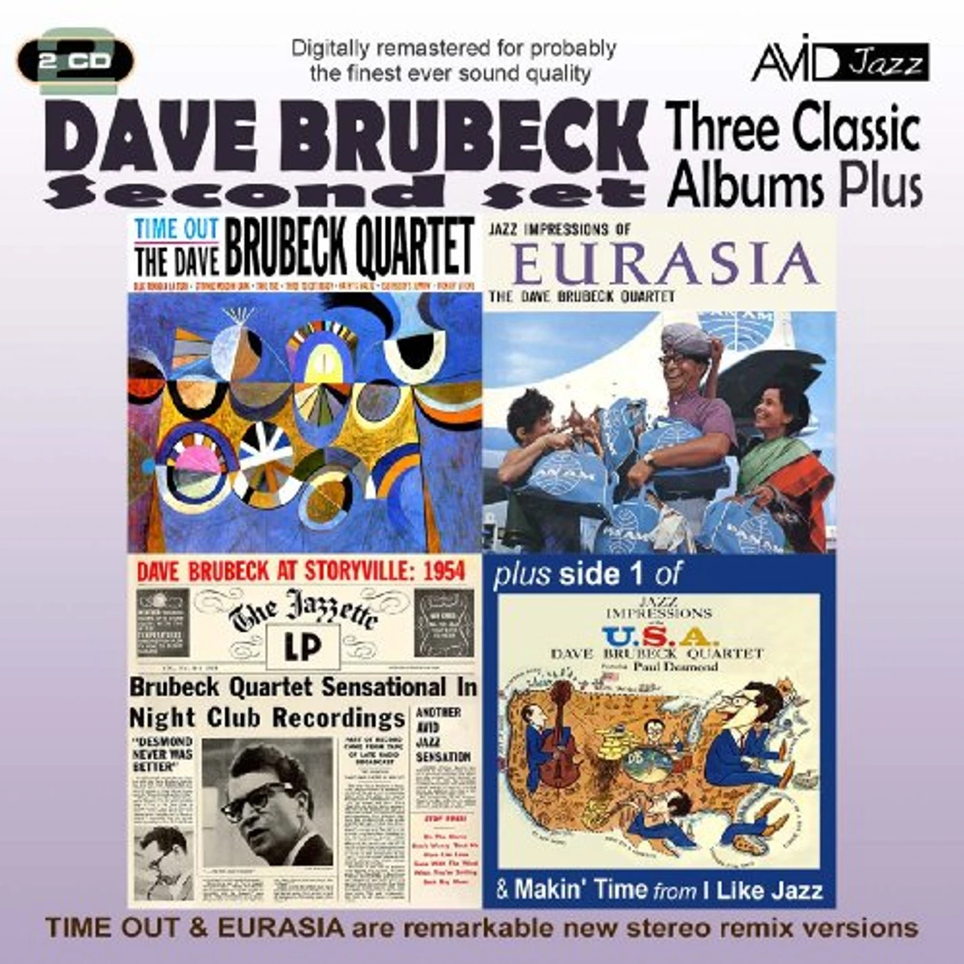 Dave Brubeck THREE CLASSIC ALBUMS PLUS CD