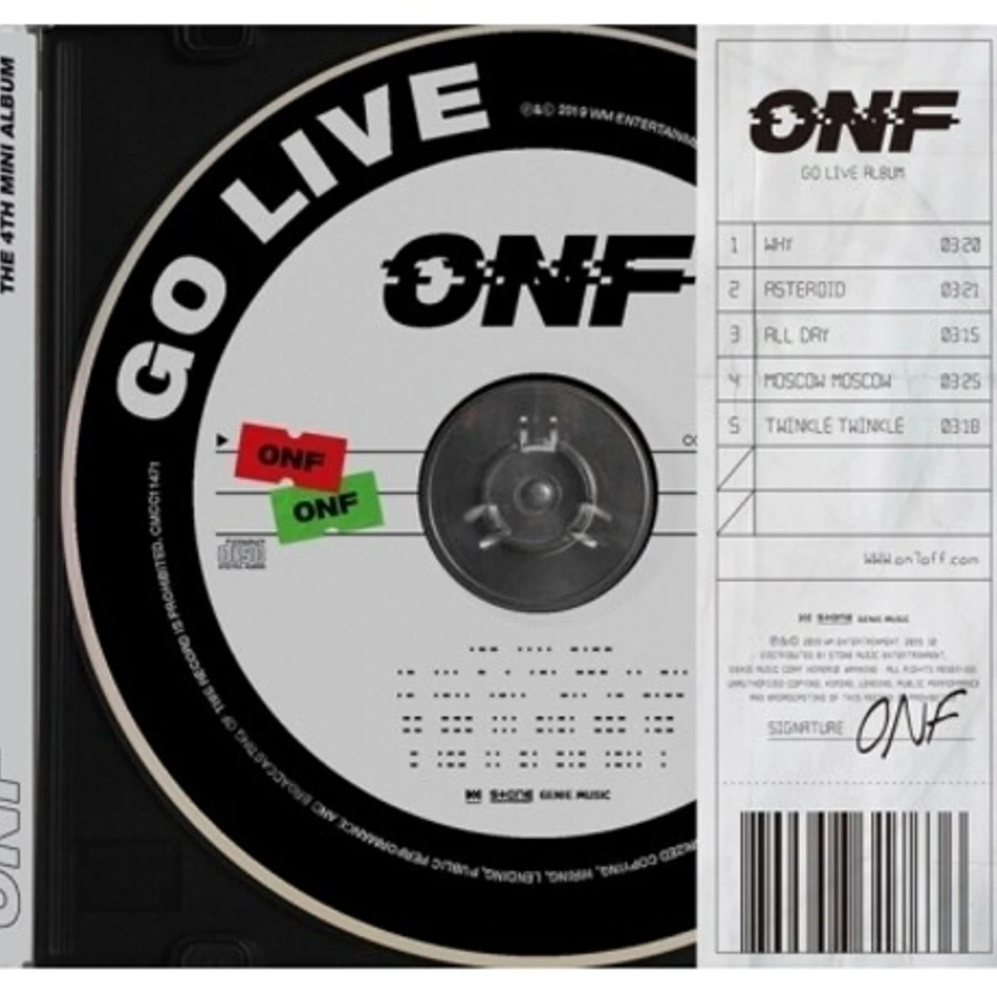 ONF GO LIVE CD