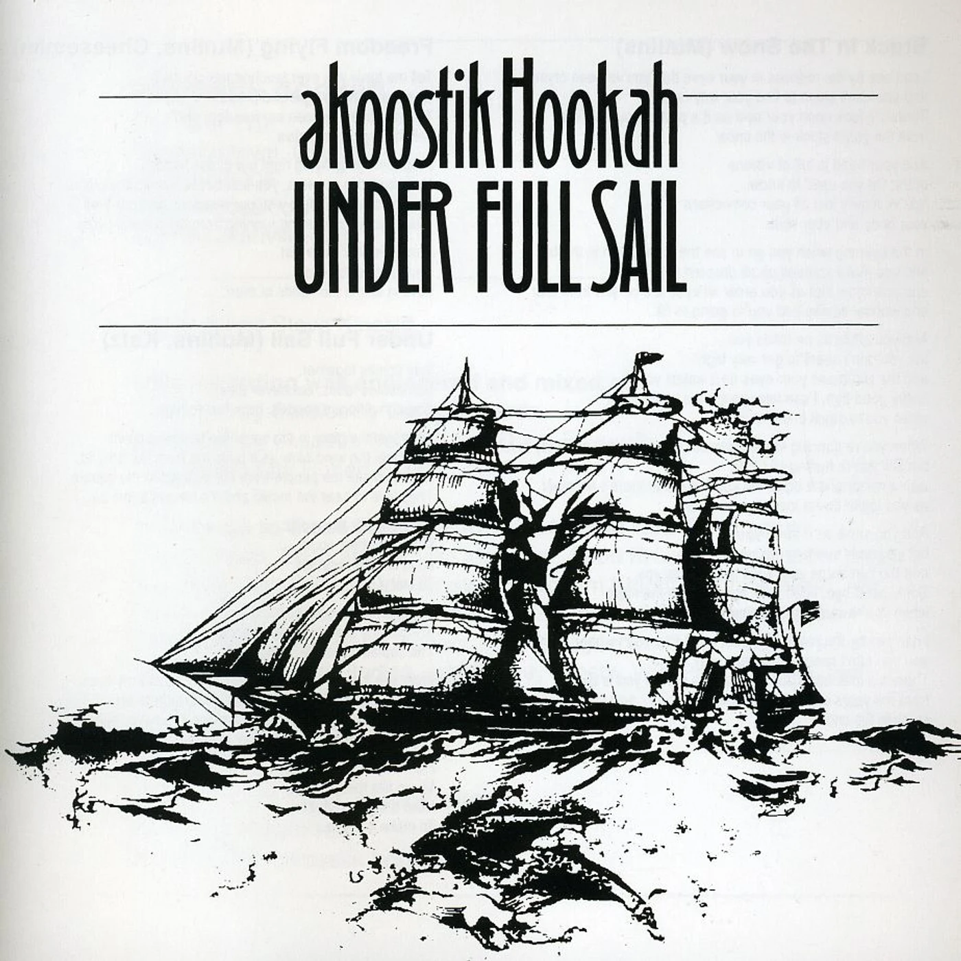 Ekoostik Hookah UNDER FULL SAIL CD