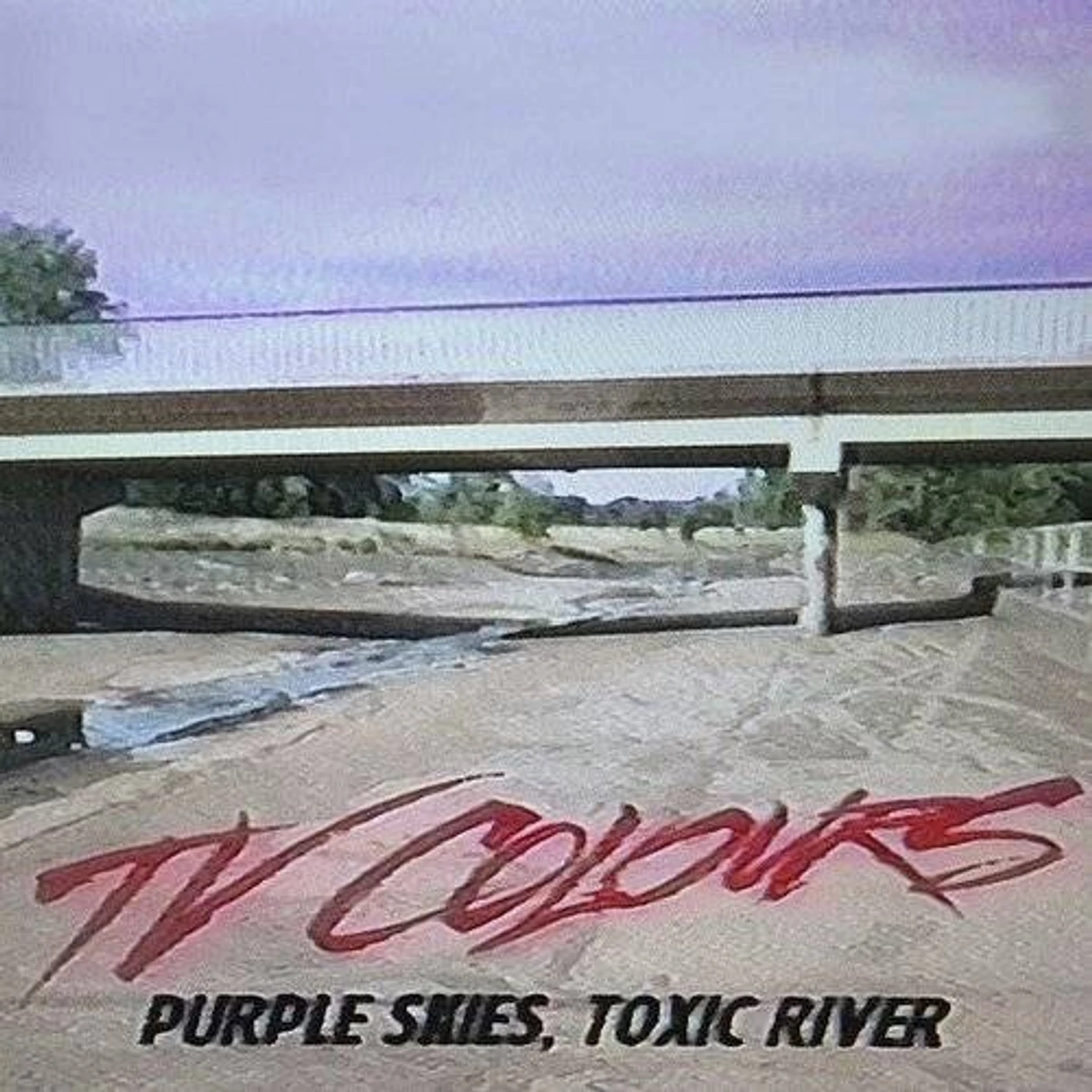 TV Colours Purple Skies, Toxic River Vinyl Record