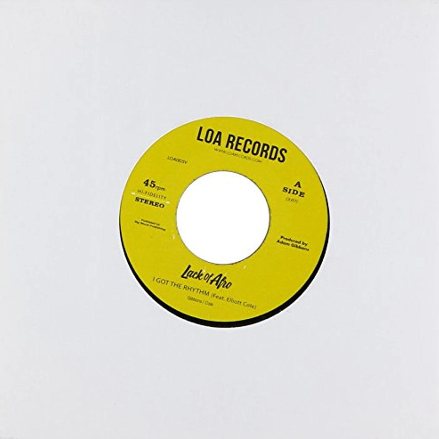 Lack Of Afro I GOT THE RHYTHM / ALL MY LOVE Vinyl Record