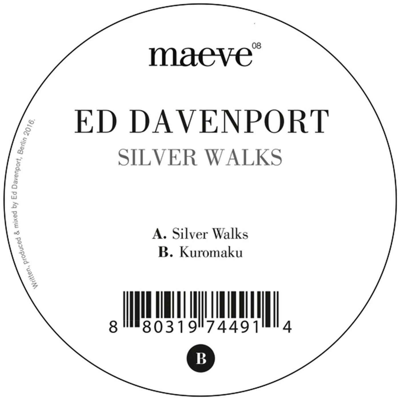 Ed Davenport SILVER WALKS Vinyl Record