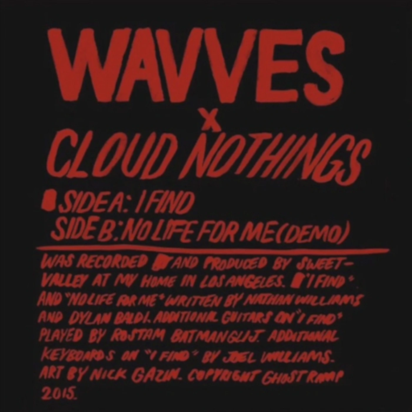 WAVVES / CLOUD NOTHINGS Vinyl Record