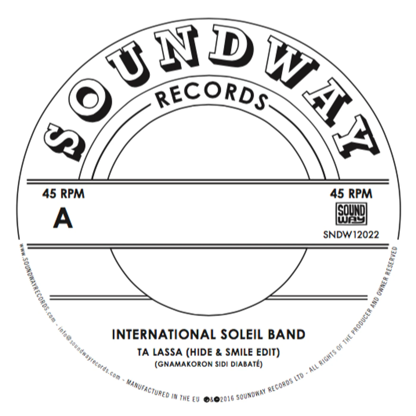 International Soleil Band Ta Lassa Vinyl Record