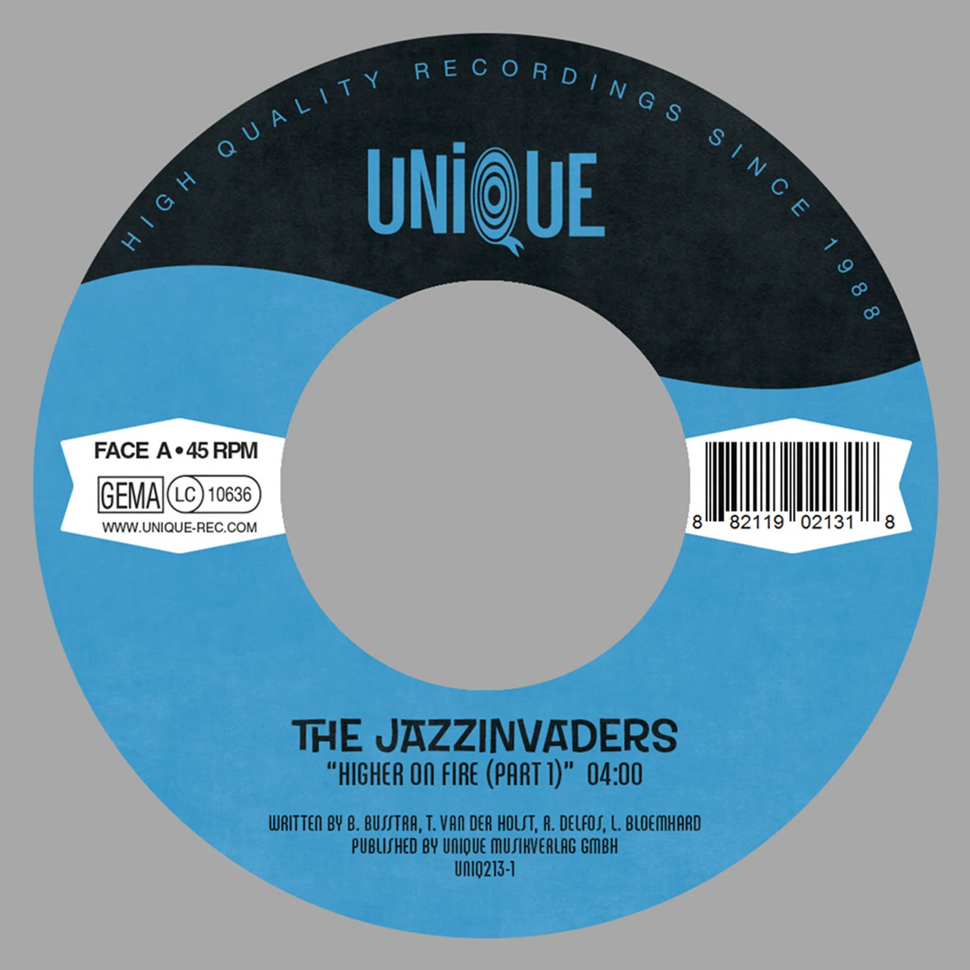 The Jazzinvaders HIGHER ON FIRE (PT. 1 & 2) Vinyl Record