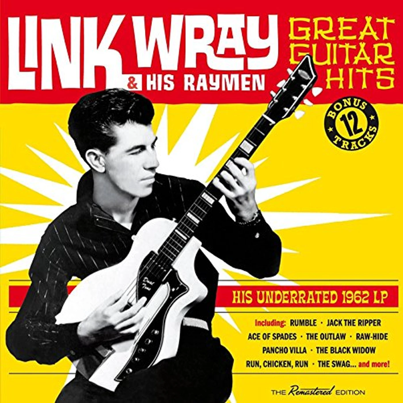 Link Wray GREAT GUITAR HITS (HIS UNDERRATED 1962 LP) + 12 CD