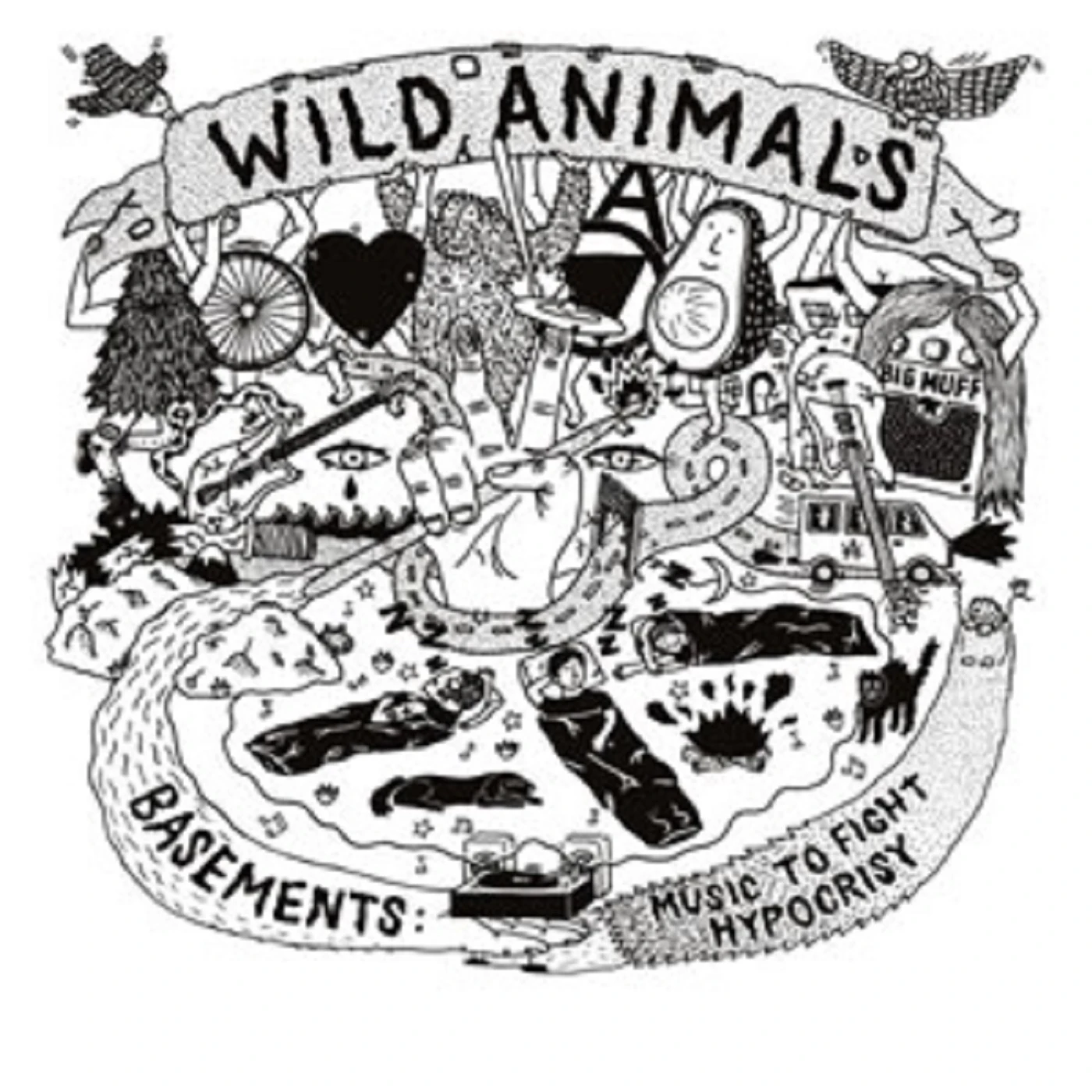 Wild Animals BASEMENTS: MUSIC TO FIGHT HYPOCRISY CD