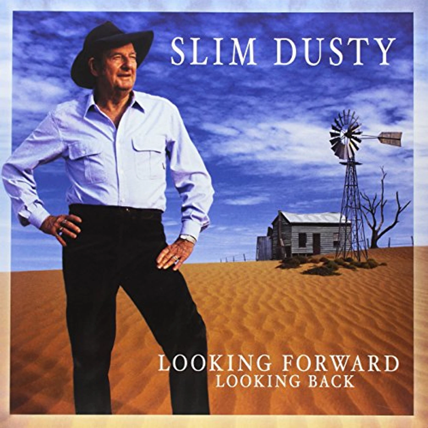 Slim Dusty LOOKING FORWARD LOOKING BACK Vinyl Record