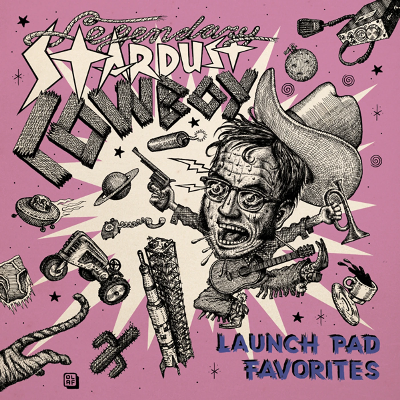 The Legendary Stardust Cowboy LAUNCH PAD FAVORITES Vinyl Record