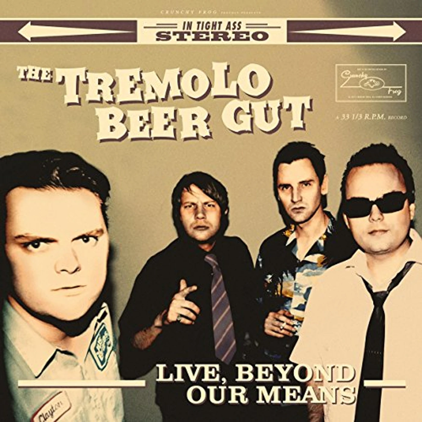 The Tremolo Beer Gut LIVE BEYOND OUR MEANS Vinyl Record