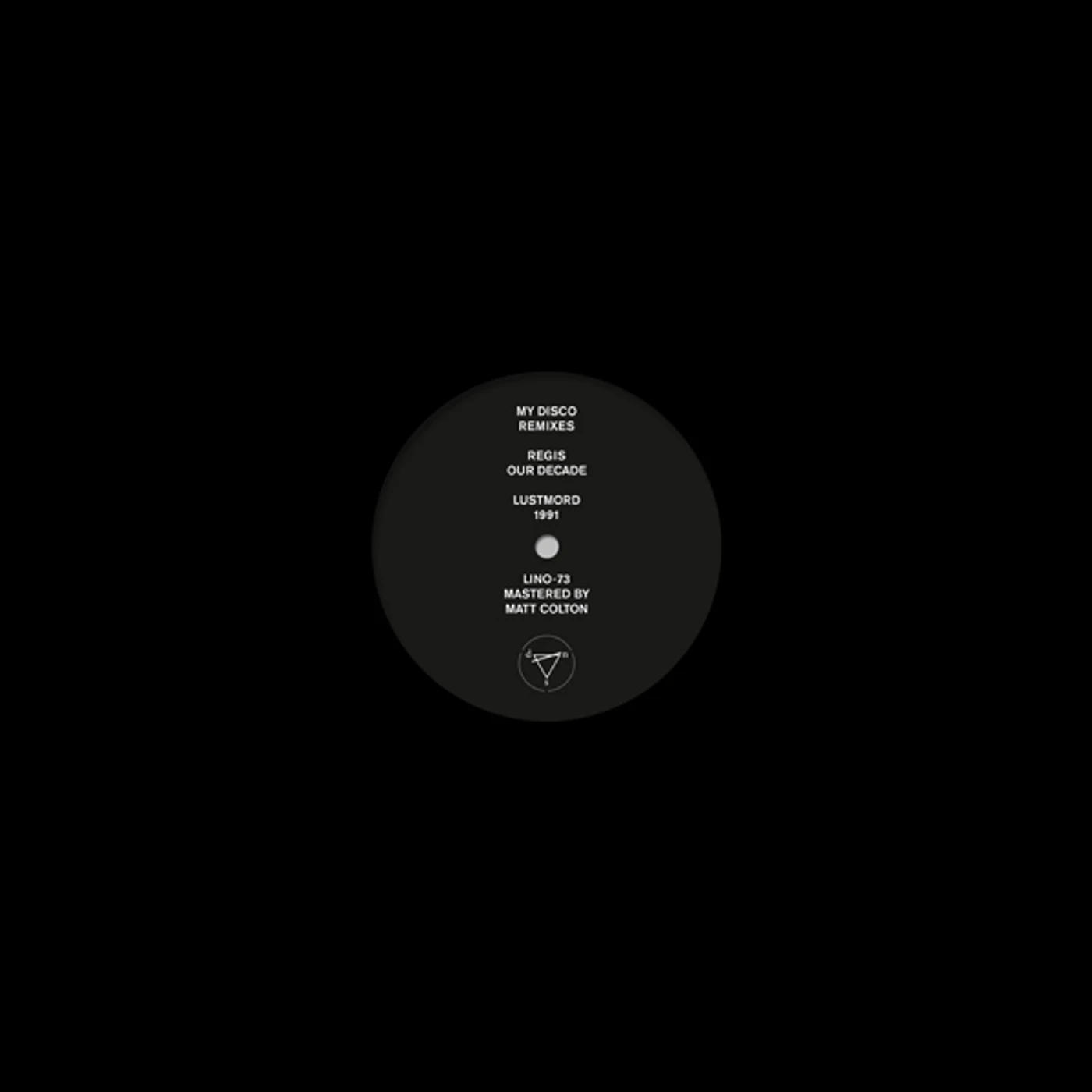 MY DISCO REGIS & LUSTMORD REMIXES Vinyl Record