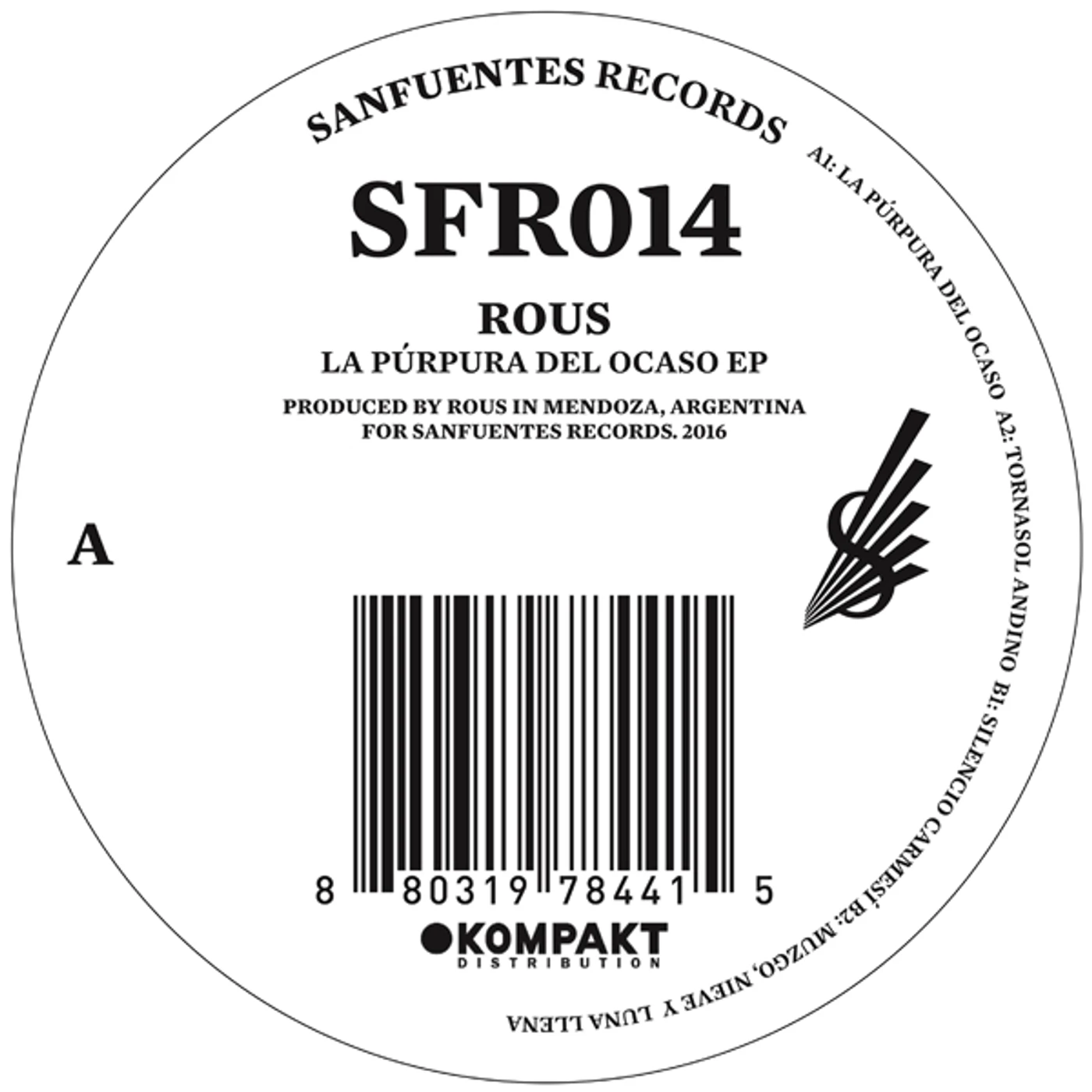 Rous LA PURPURA DEL OCASO Vinyl Record