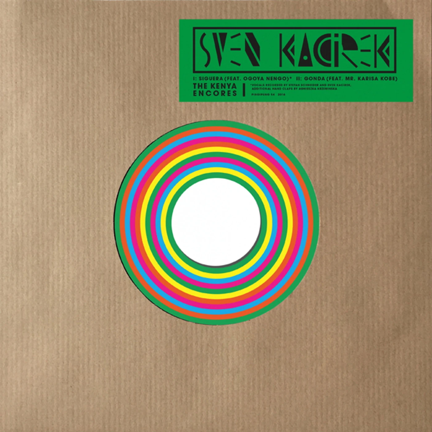 Sven Kacirek KENYA ENCORES Vinyl Record