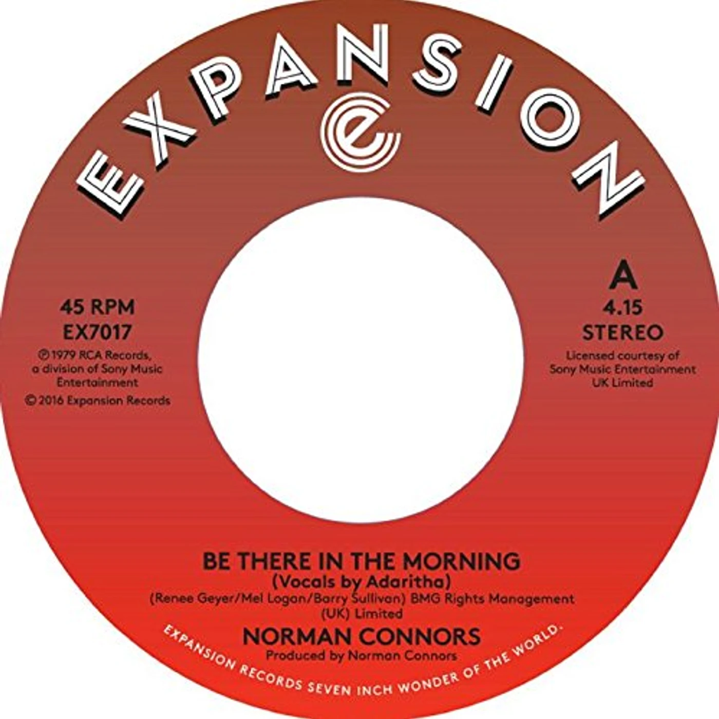 Norman Connors BE THERE IN THE MORNING / I DON'T NEED NOBODY ELSE Vinyl Record