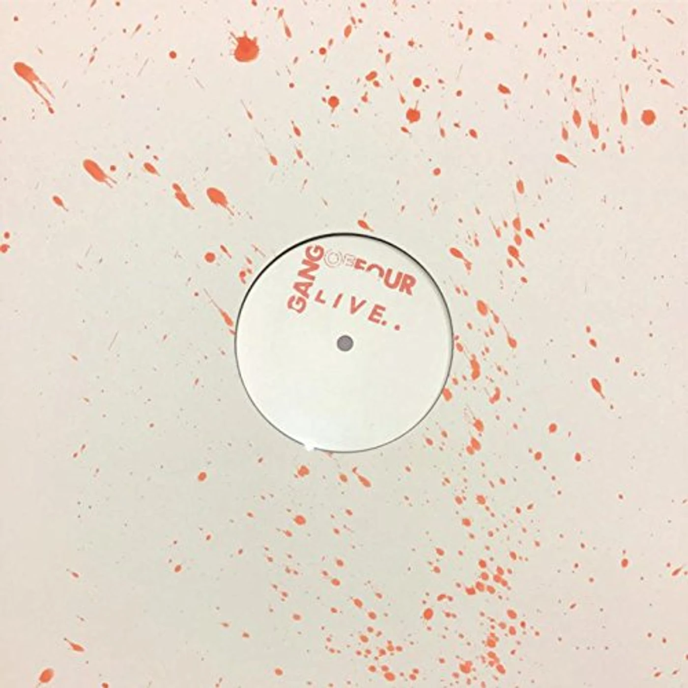 Gang Of Four LIVE IN THE MOMENT (WHITE LABEL EDITION) Vinyl Record - UK Release