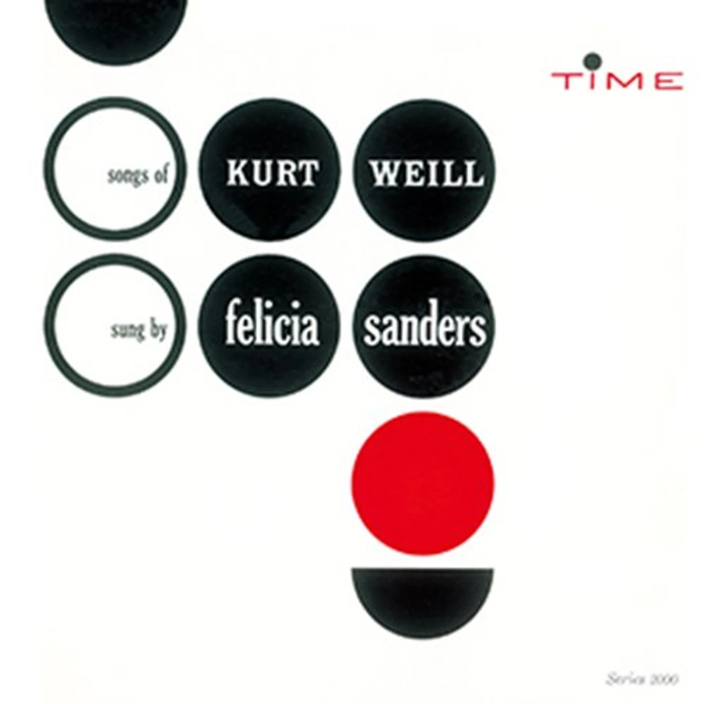Felicia Sanders SONGS OF KURT WEILL CD
