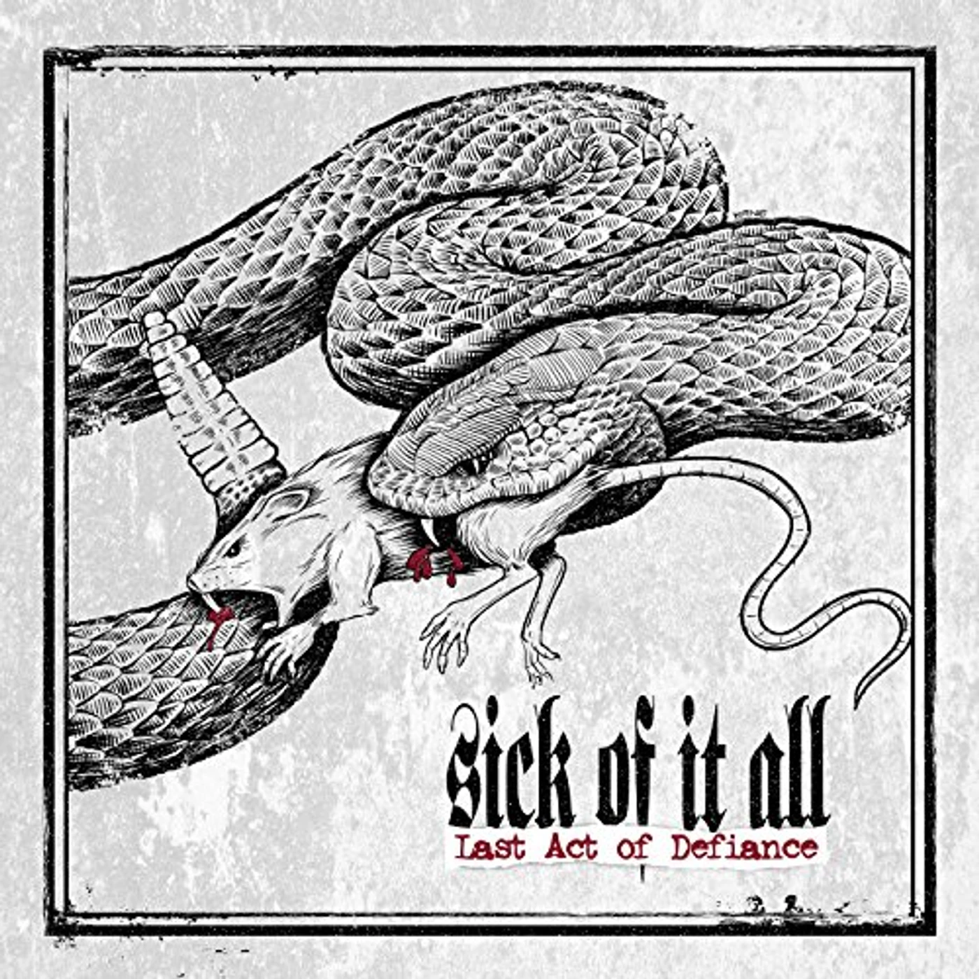 Sick Of It All LAST ACT OF DEFIANCE (BLUE VINYL) Vinyl Record