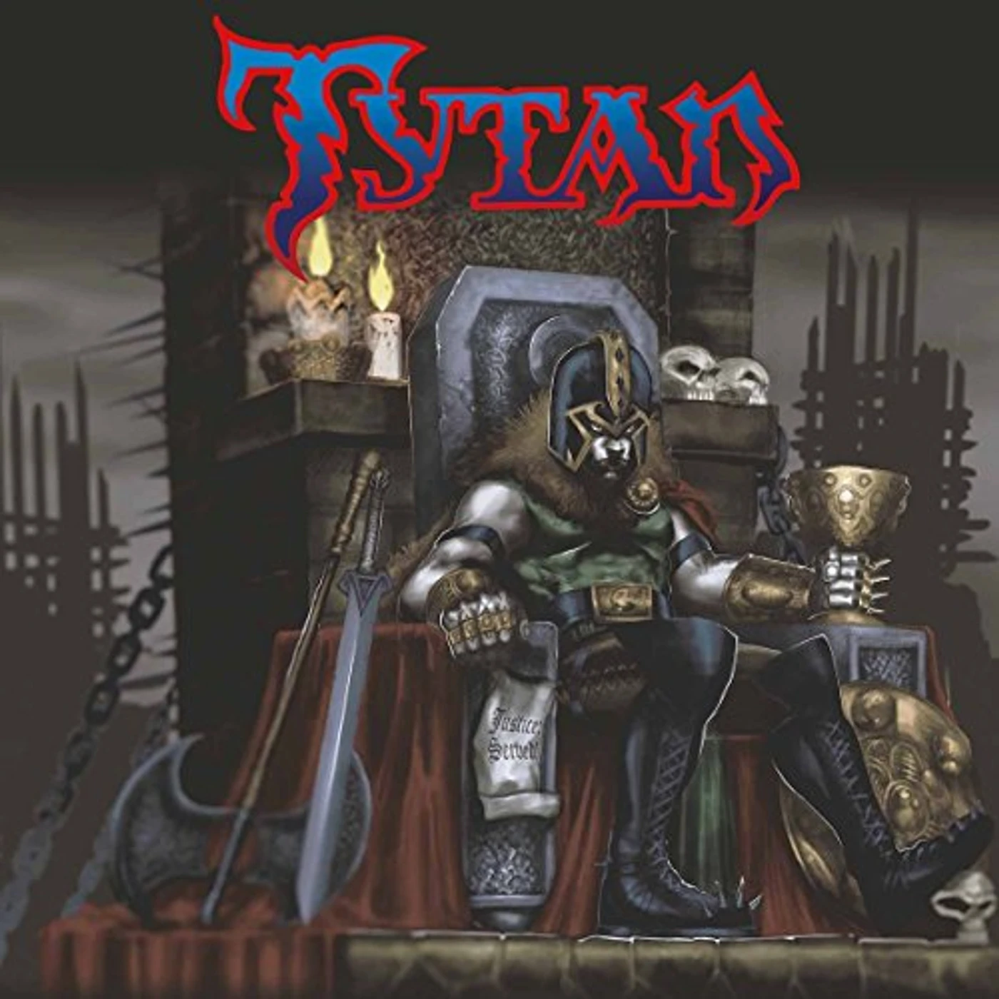 Tytan JUSTICE: SERVED! (ROYAL BLUE VINYL) Vinyl Record