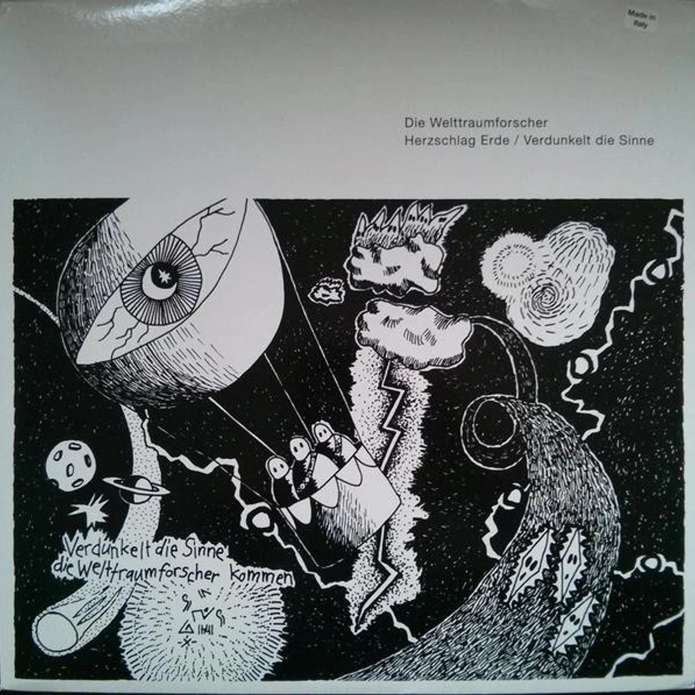 Welttraumforscher HERZSCHLAG ERDE / VERDUNKELT DIE SINNE Vinyl Record