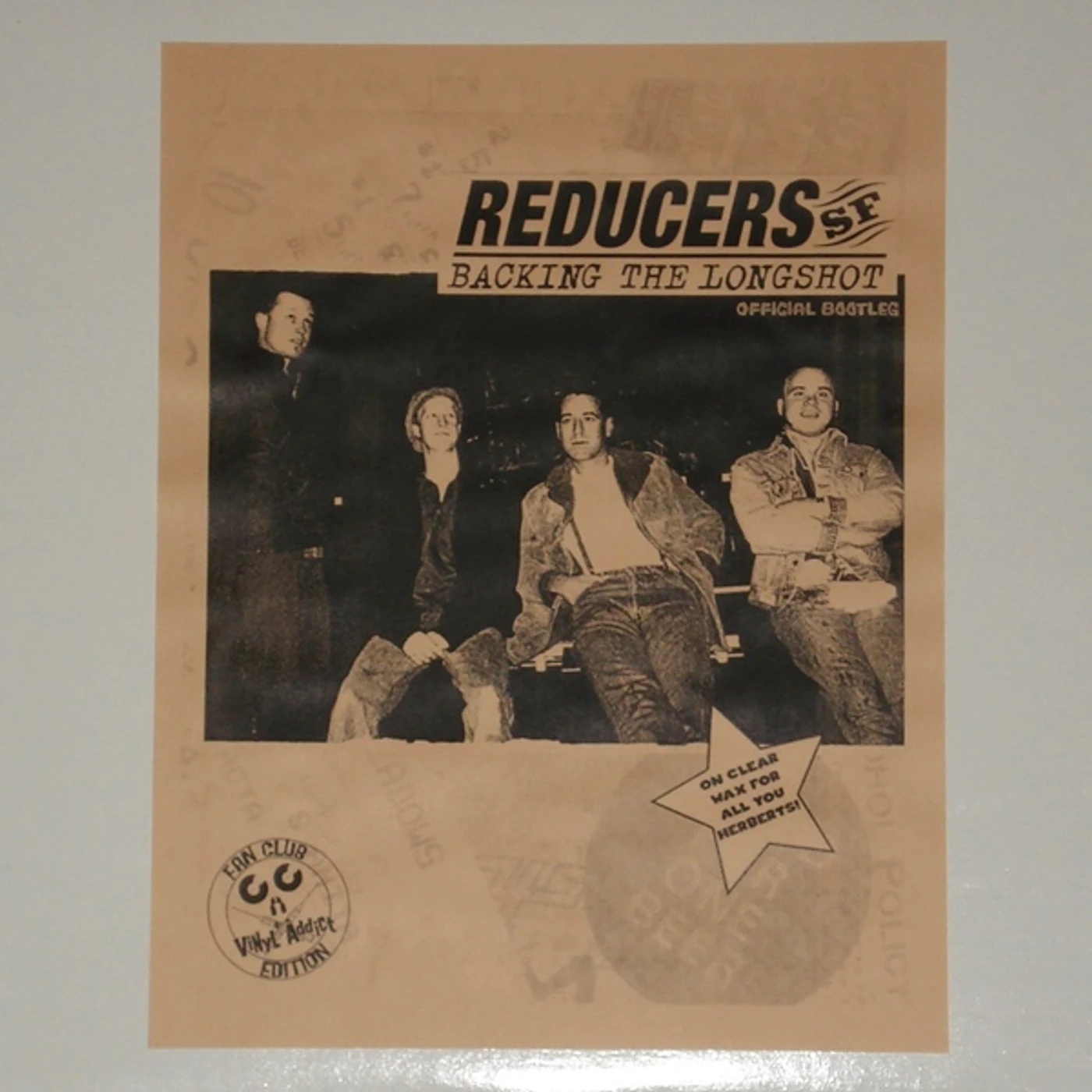 Reducers S.F. Backing the Longshot Vinyl Record