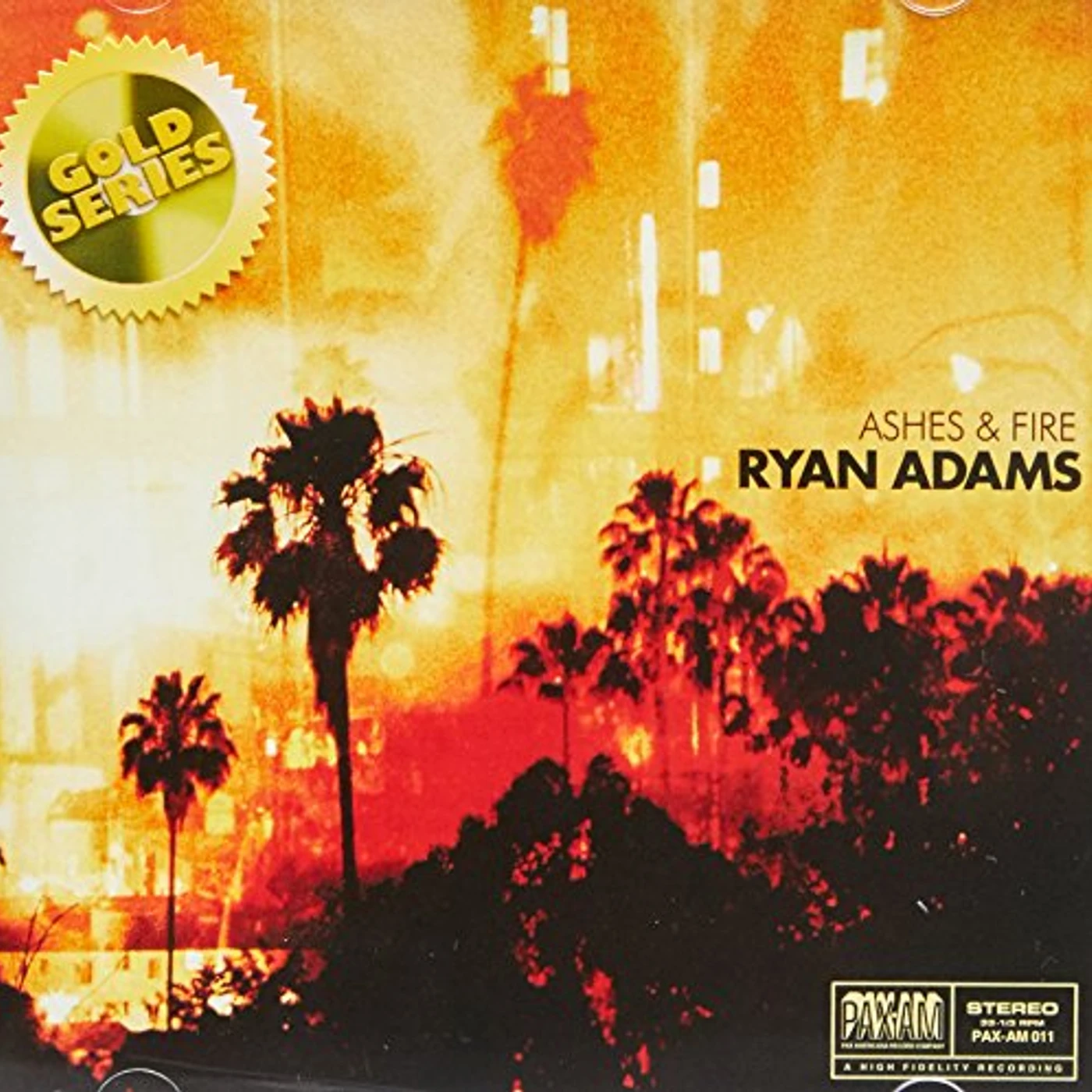 Ryan Adams ASHES & FIRE (GOLD SERIES) CD