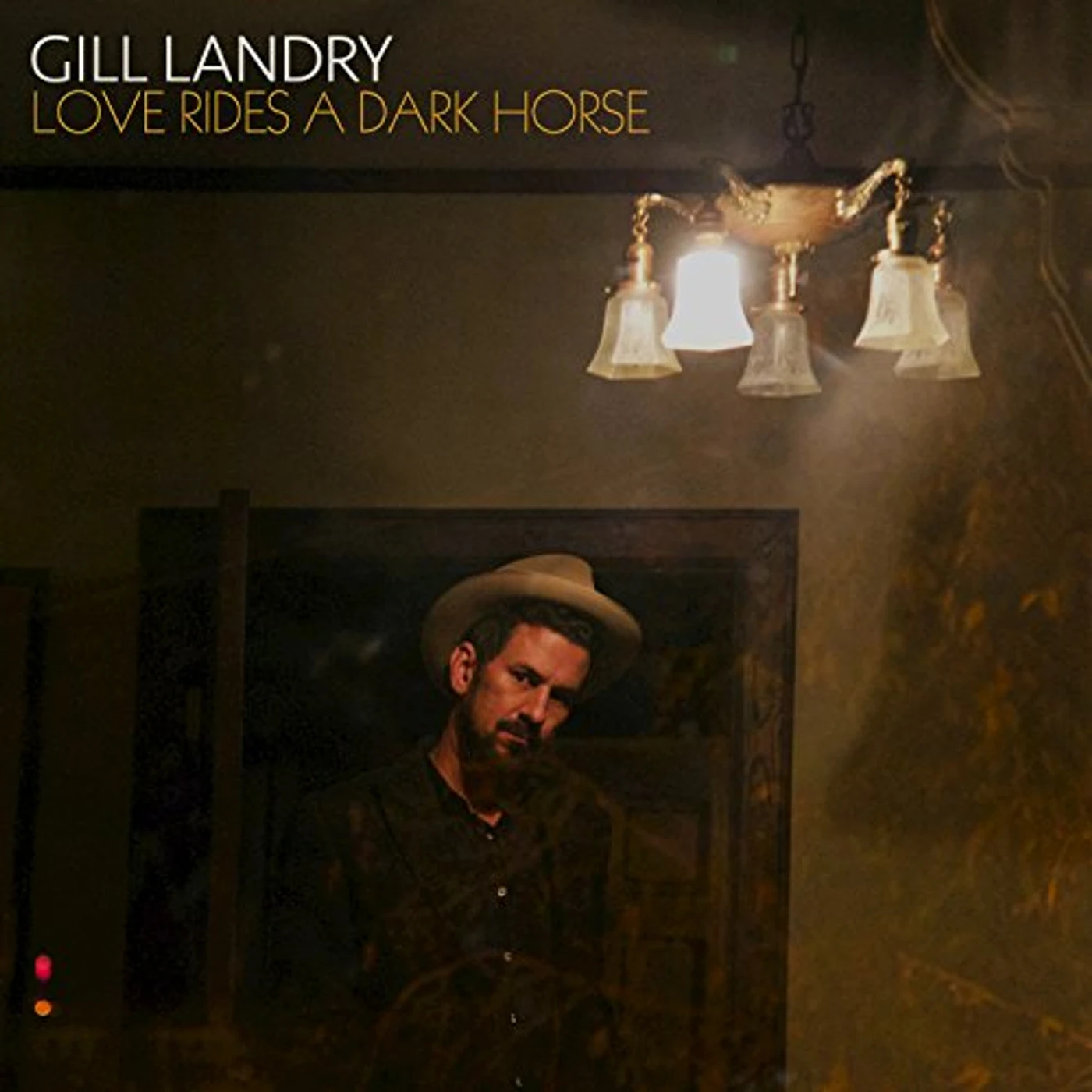 Gill Landry LOVE RIDES A DARK HORSE (RED & BLACK SWIRL VINYL) Vinyl Record