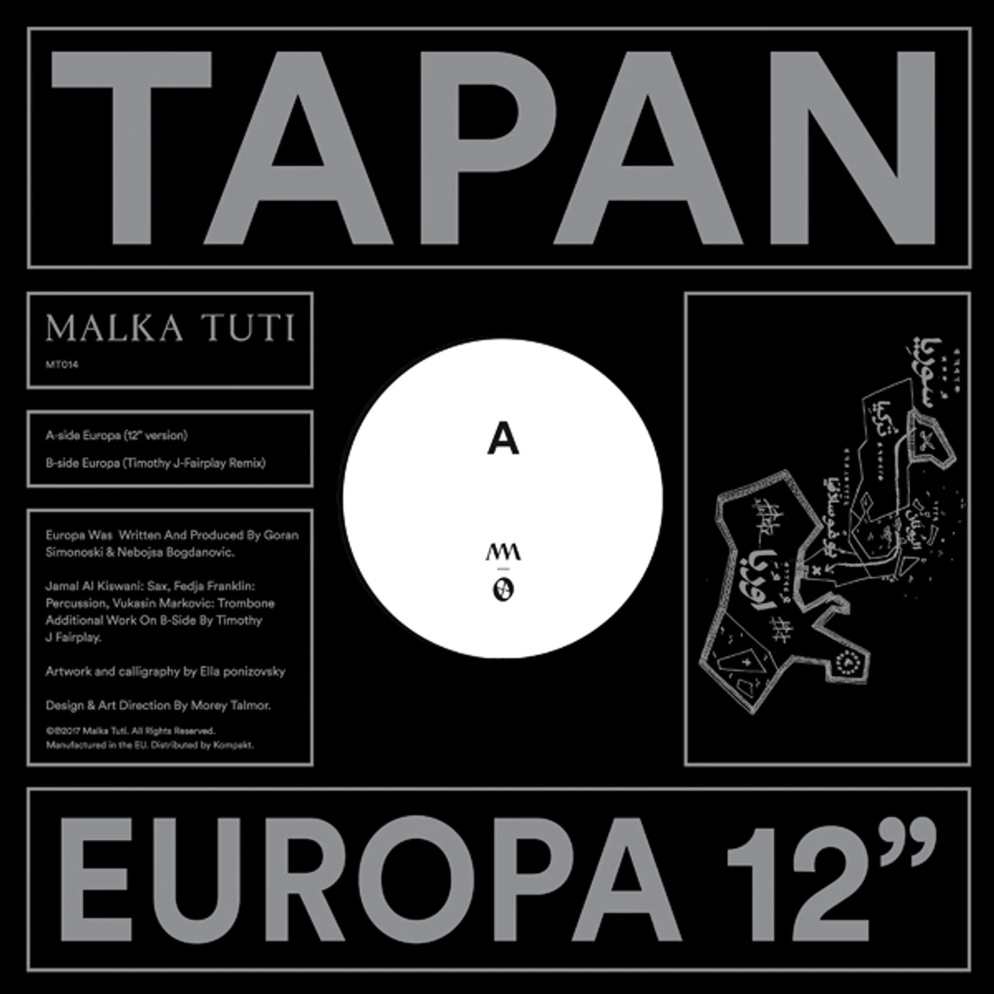 Tapan EUROPA Vinyl Record