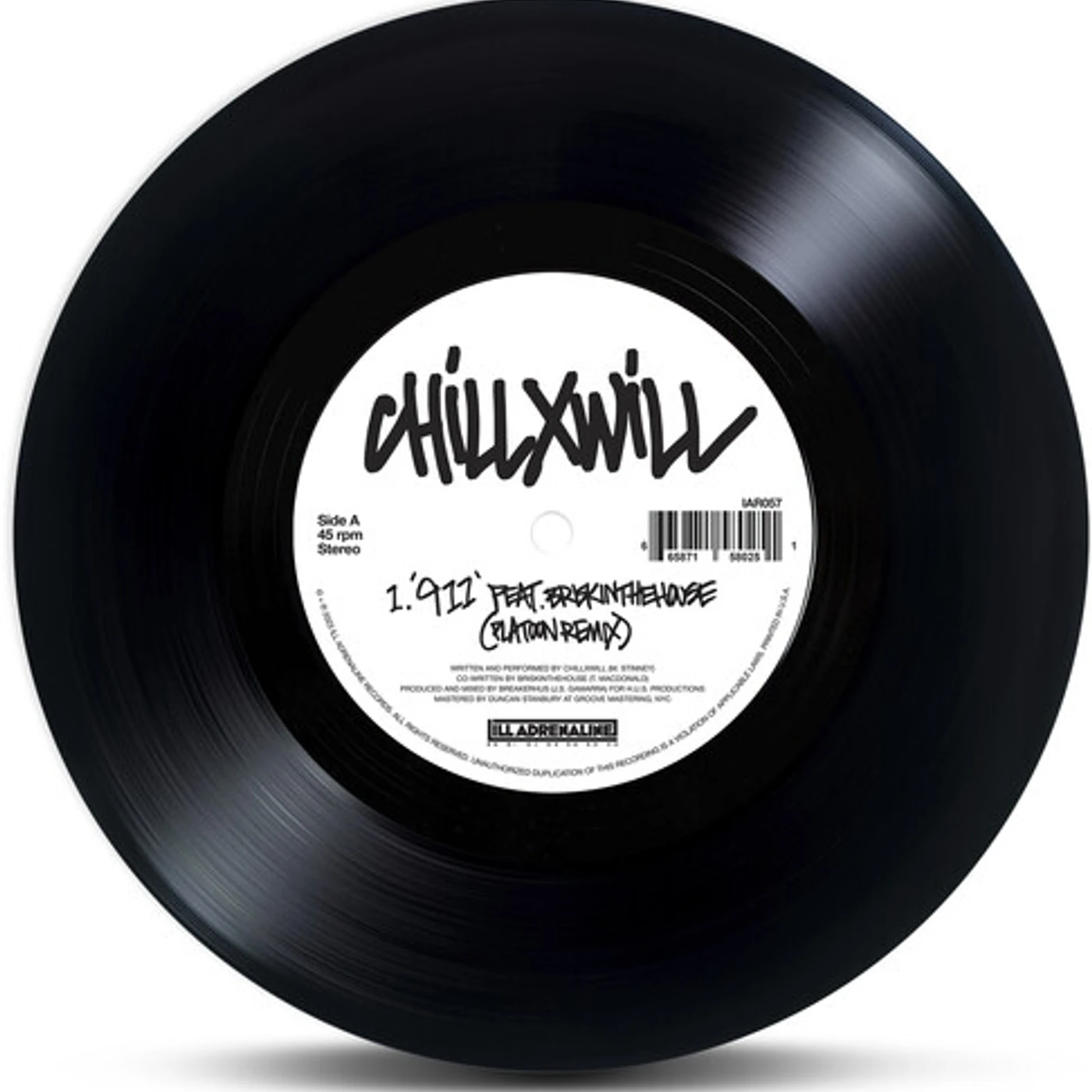 ChillxWill 911 PLATOON REMIX Vinyl Record
